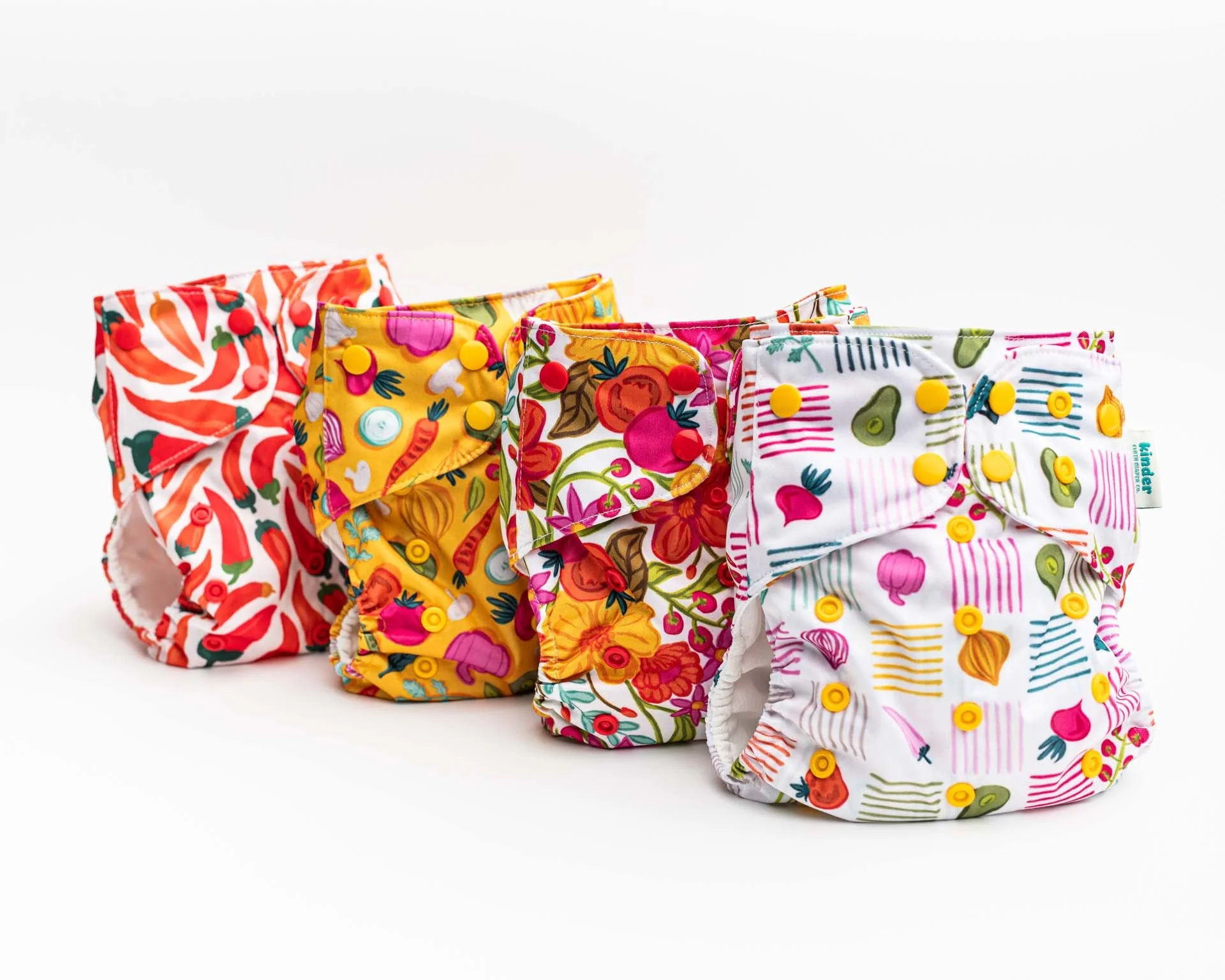 Kinder Cloth Diaper Co. Artist Collaborations Pocket Cloth Diaper with Athletic Wicking Jersey