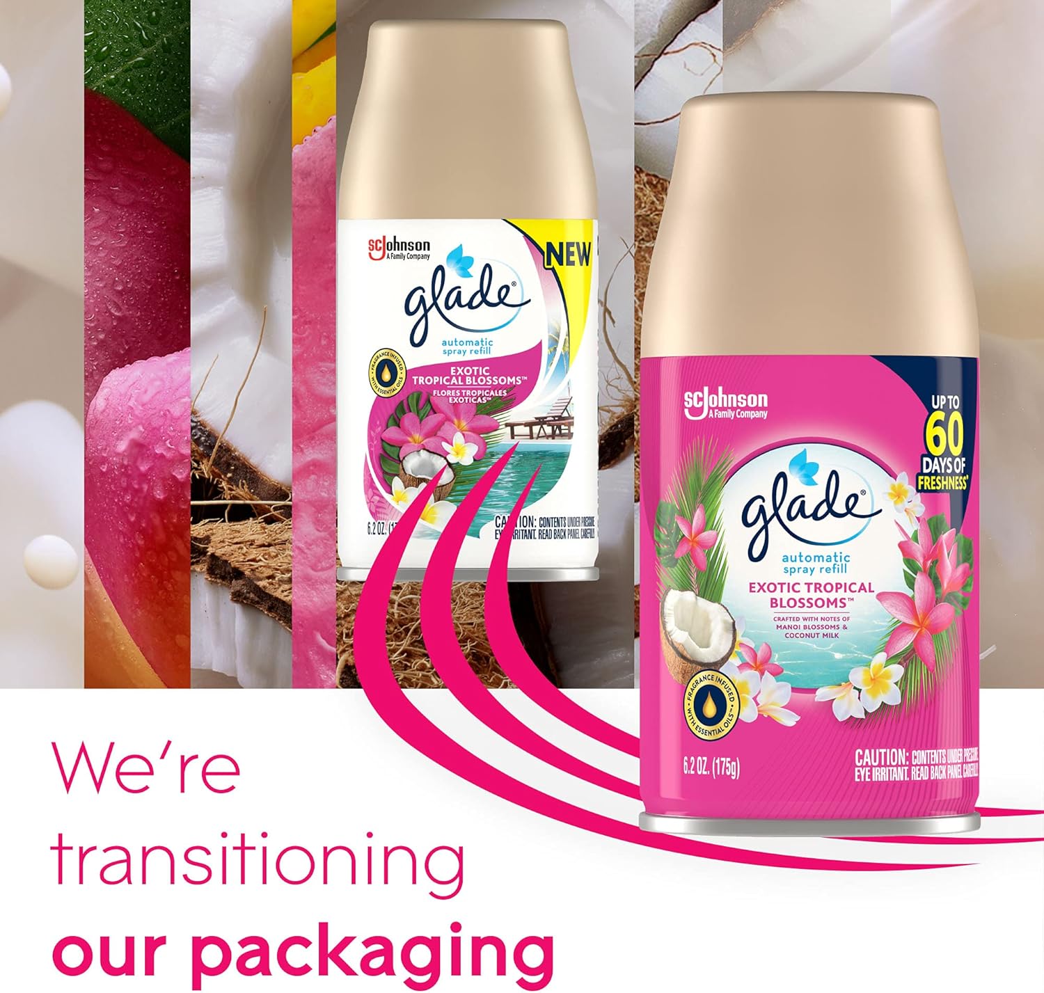 Glade Automatic Spray Air Freshener Refill, Scented Air Freshener for Home and Bathroom, Clean Linen, 6.2 Oz, 2 Count