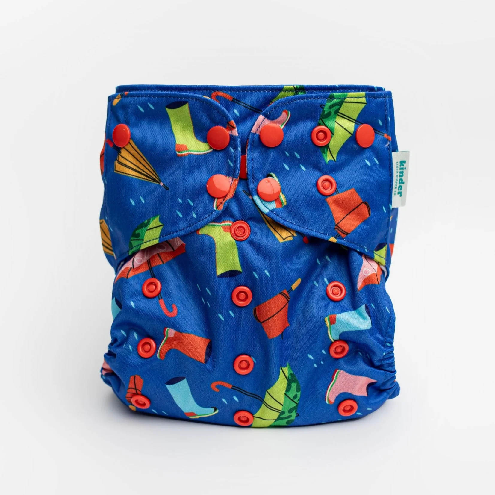 Kinder Cloth Diaper Co. Patterned Basics Pocket Cloth Diaper with Athletic Wicking Jersey