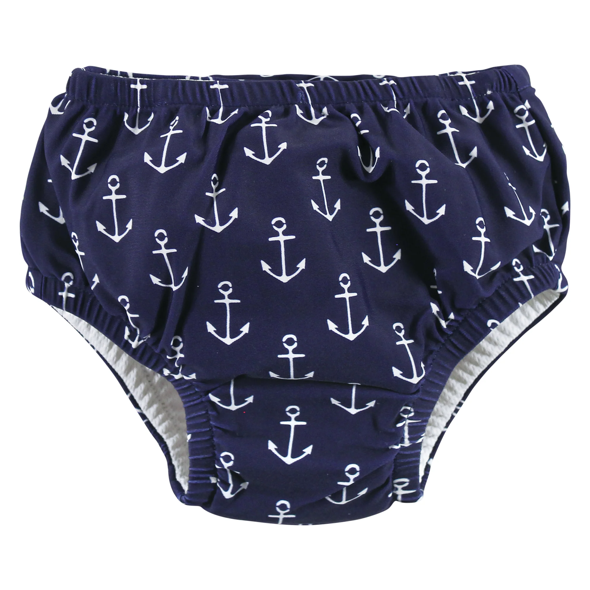 Hudson Baby Infant Boy Swim Diapers, Whale Anchor