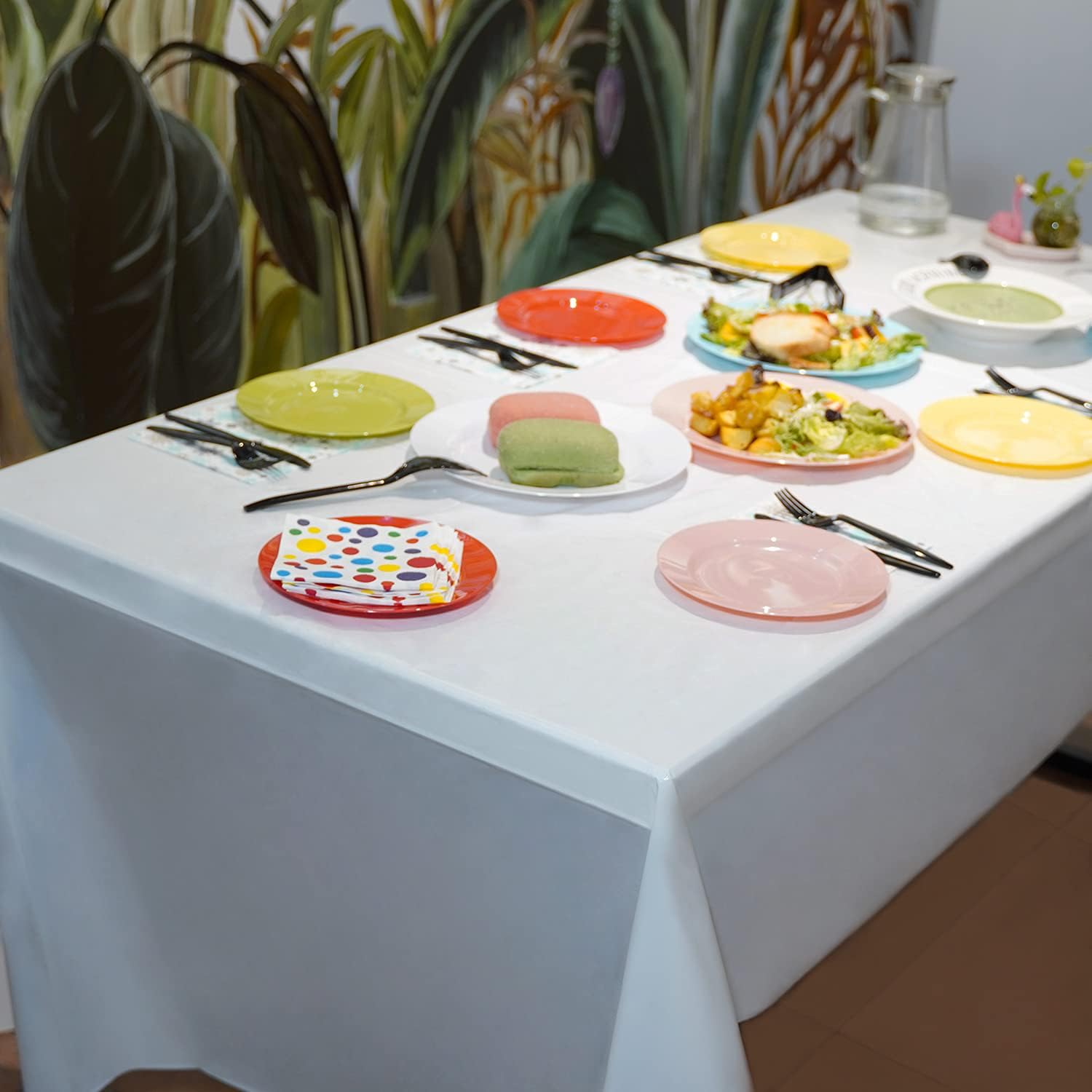 POSATE Heavy Weight Plastic Forks, Clear Disposable, 100 Count