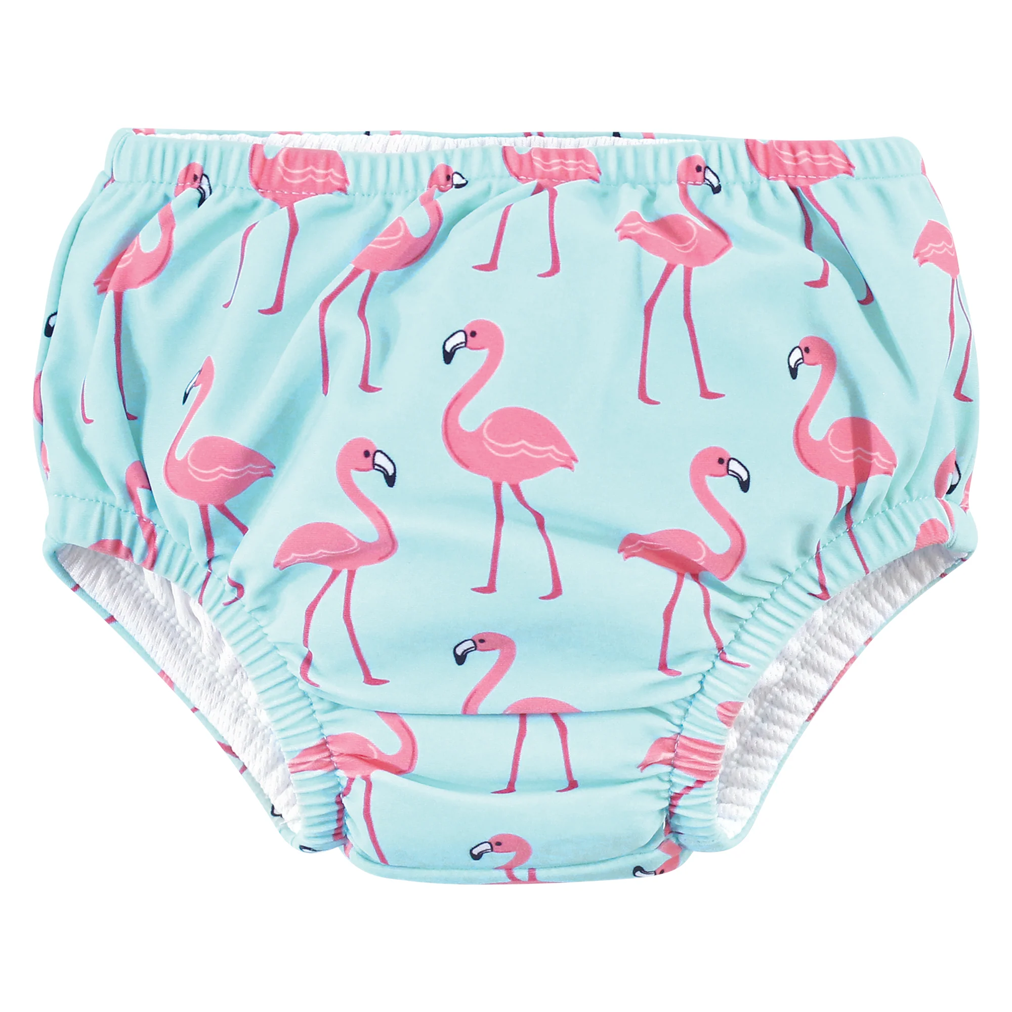 Hudson Baby Infant and Toddler Girl Swim Diapers, Flamingos