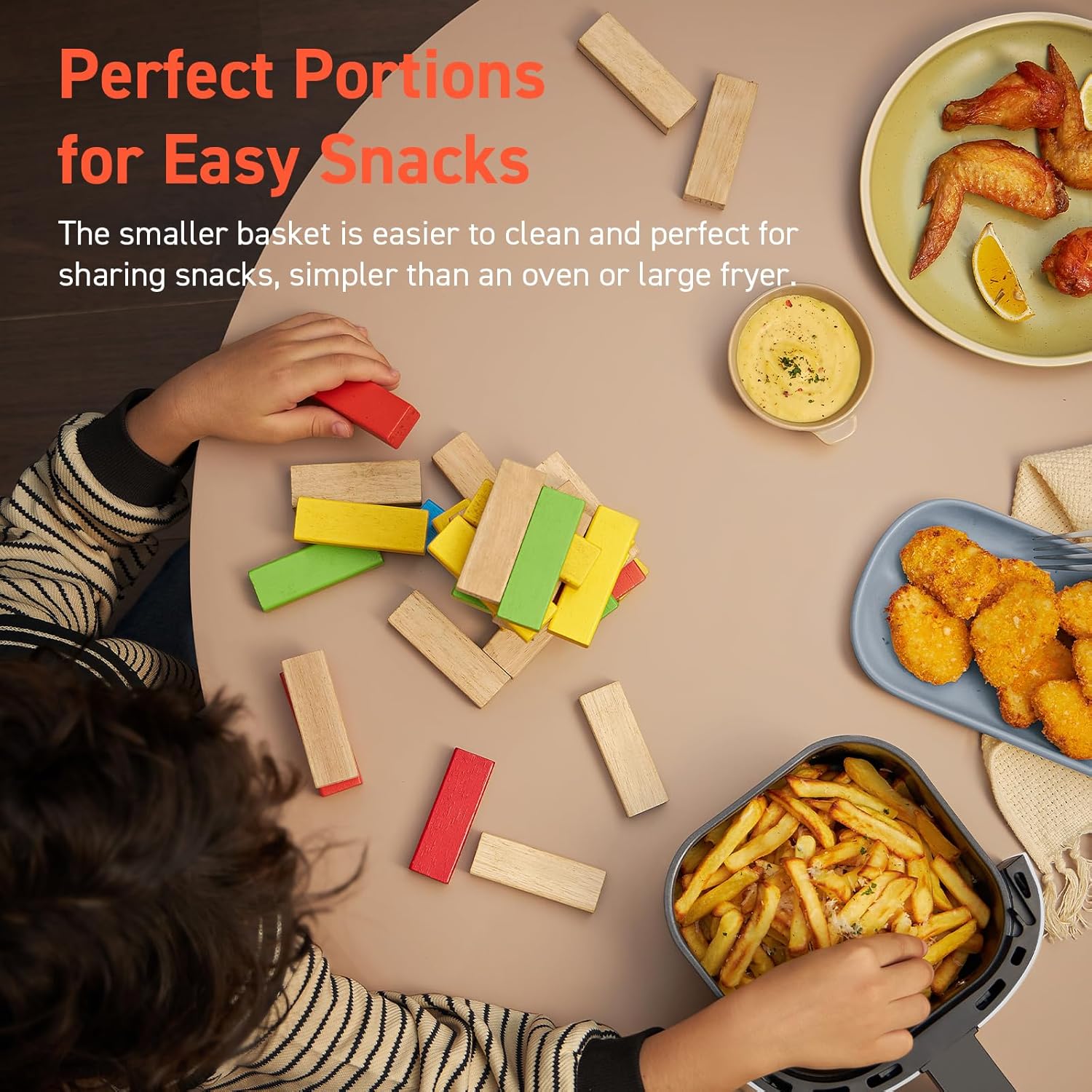 COSORI 2.1Qt Air Fryer, Small 4-in-1 Air Fryer Perfect for Simple Meals and Snack, Easy to Leftover Food to Crispy, 97% Less Oil, 30 In-App Recipes, Nonstick & Dishwasher Safe Basket