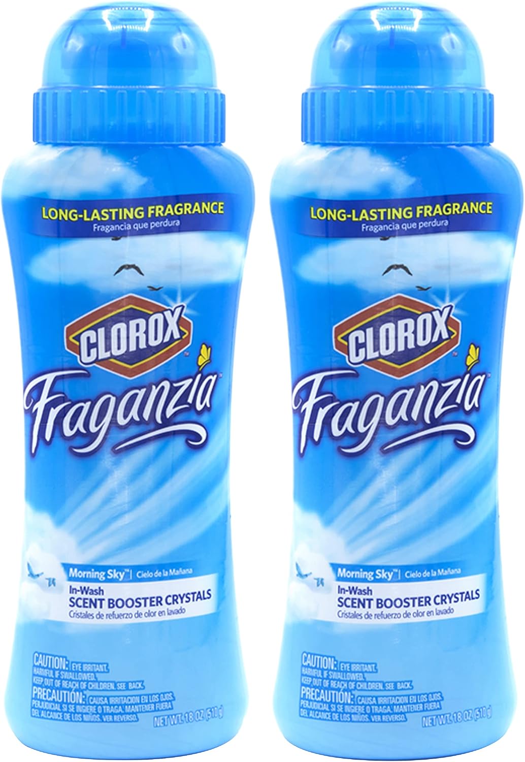 Clorox Fraganzia In-Wash Scent Booster Crystals in Ocean Scent, 18 Oz Twin Pack | Laundry Scent Booster Crystals | In-wash Scent Booster for Fresh Laundry in Ocean Scent 18 Ounce Twin Pack, 36oz