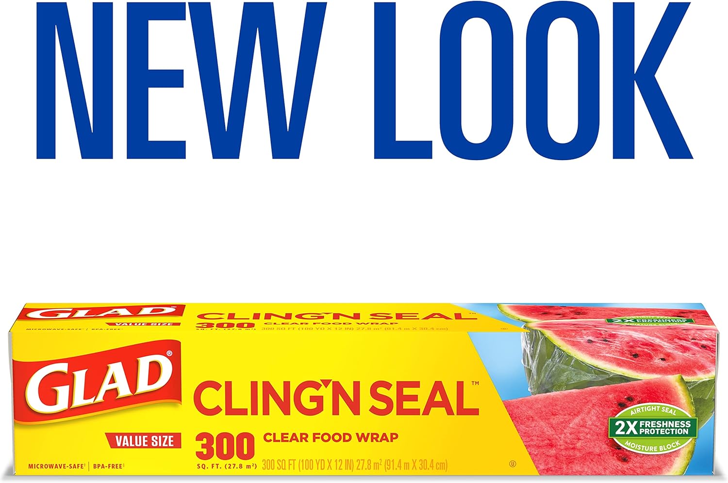 Glad® Press'n Seal® Plastic Food Wrap - 100 Square Foot Roll - 3 Pack (Package May Vary)