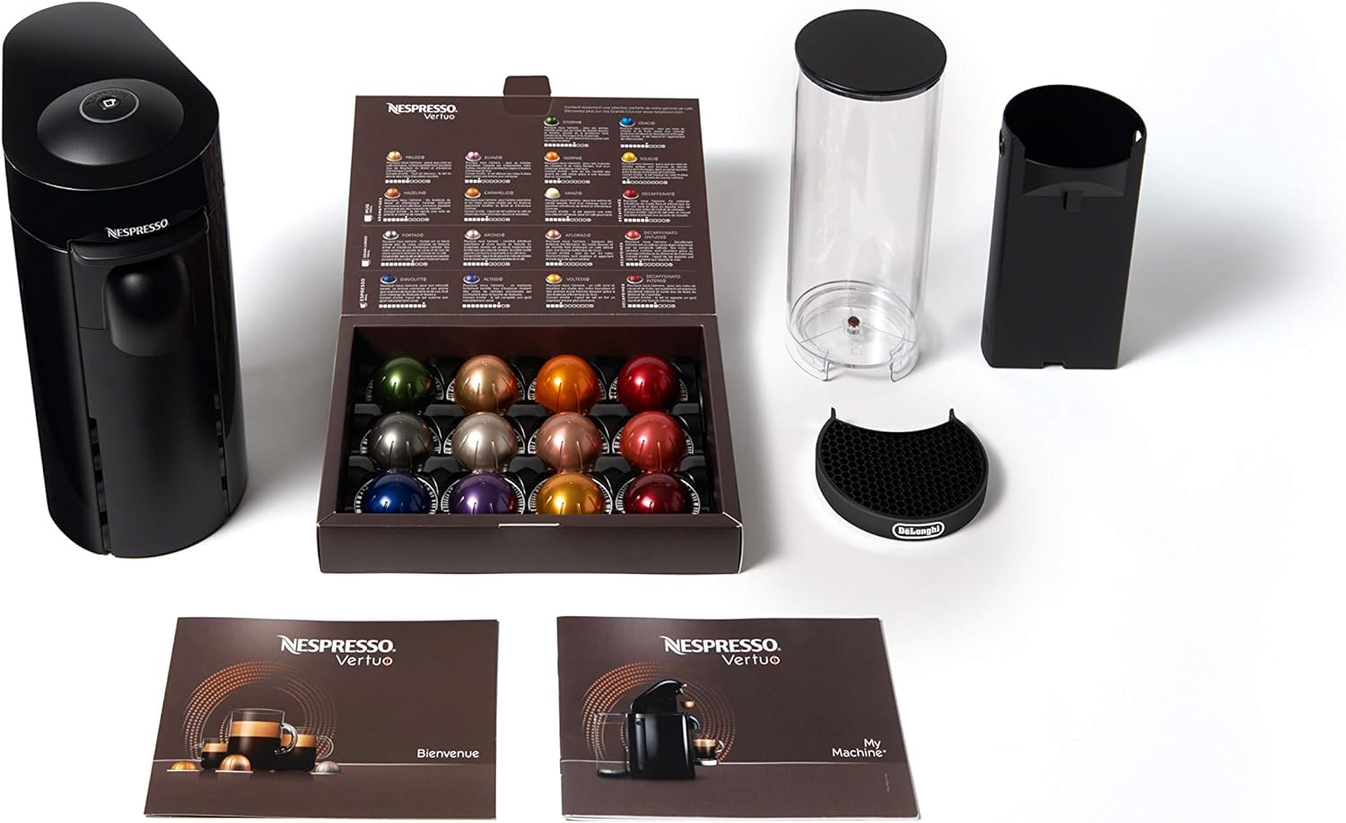 Nespresso Vertuo Plus Coffee and Espresso Maker by De'Longhi, Grey