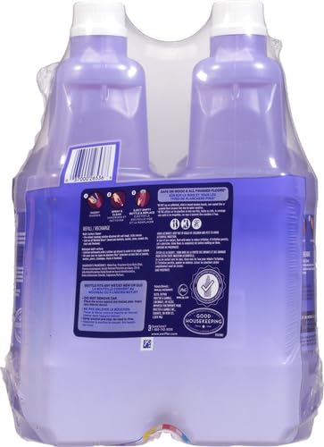 Swiffer WetJet Multi-Purpose Floor Cleaner Solution with Febreze Refill, Lavender Scent, 1.25 Liter -42.2 Fl Oz (Pack of 2)