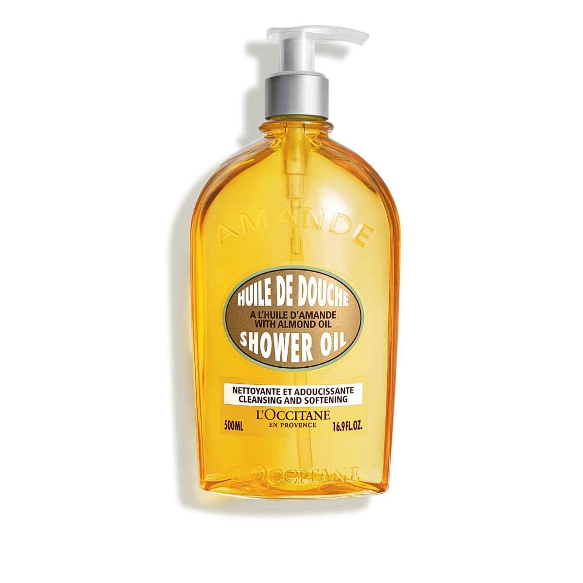 L'Occitane Cleansing & Softening Almond Shower Oil: Oil-to-Milky Lather, Softer Skin, Smooth Skin, Cleanse Without Drying, With Almond Oil