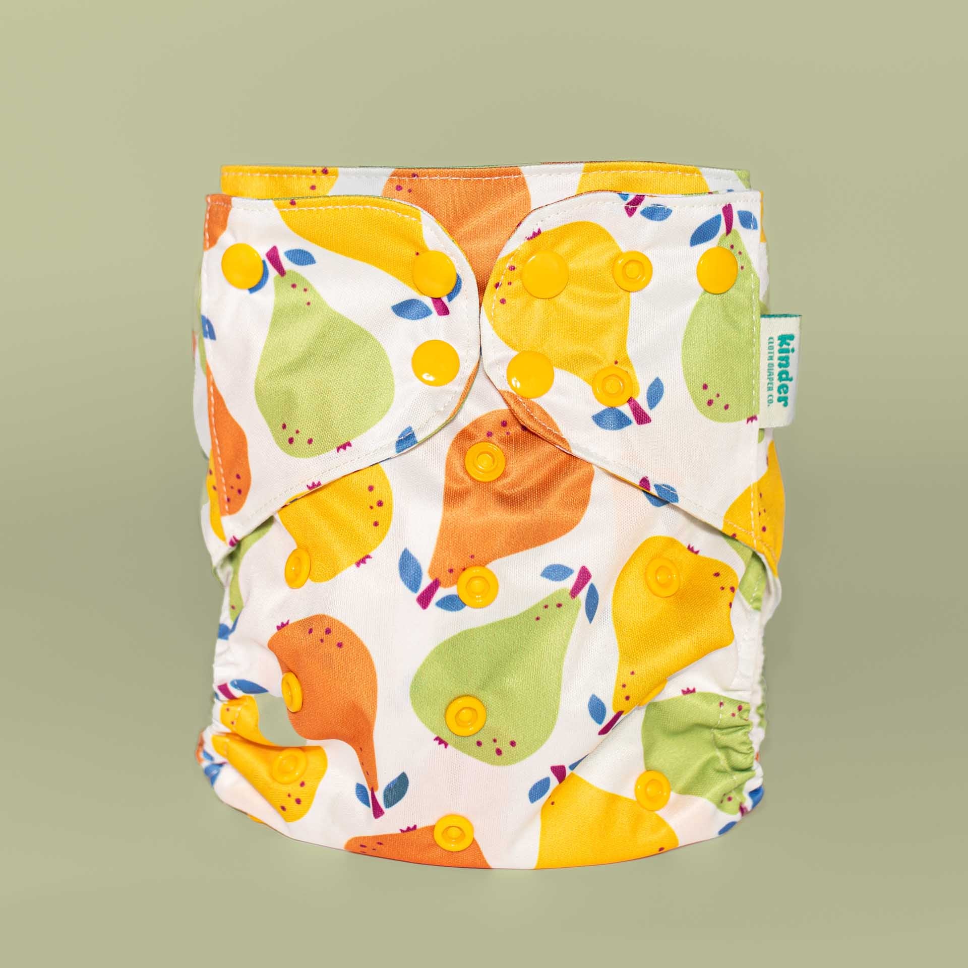 Kinder Cloth Diaper Co. Patterned Basics Pocket Cloth Diaper with Athletic Wicking Jersey