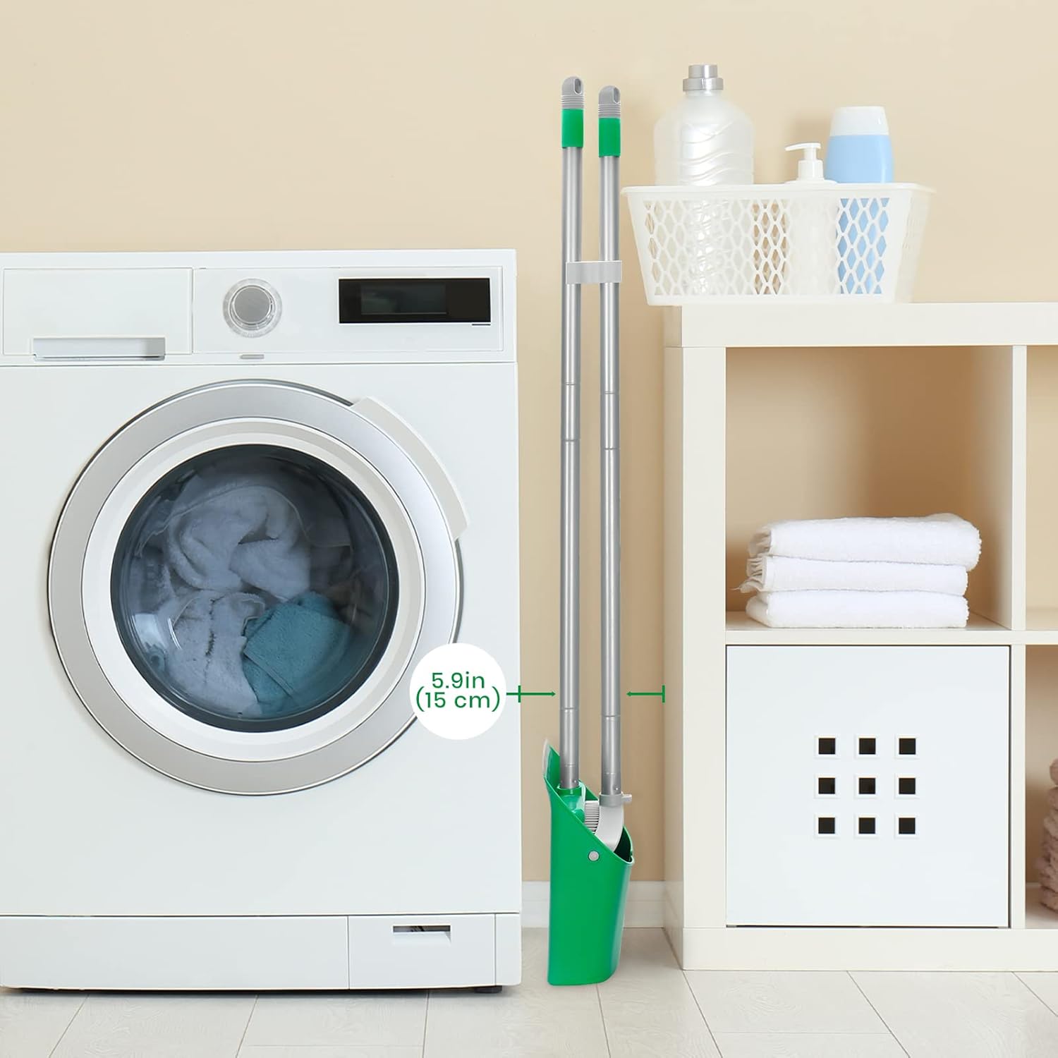 TreeLen Broom and Dustpan Set with 52