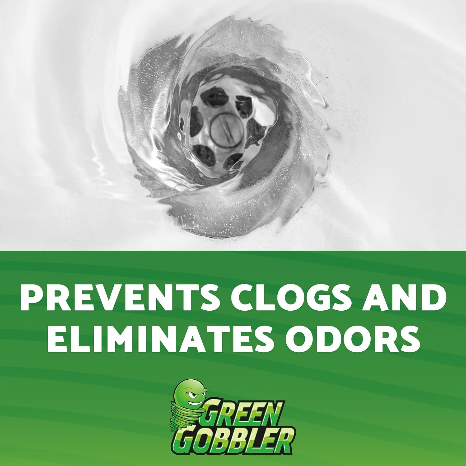 Green Gobbler Drain Cleaner & Deodorizer FRESH SCENT Sticks for Toilet Tanks, Sinks, Bathtub Drains, Washing Machine Drains and Garbage Disposals - 24 Pieces