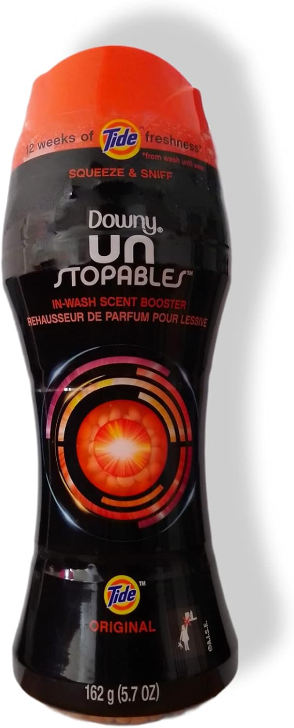 Downy Unstopables In Wash Scent Booster Beads, Fresh Scent, 24 oz, Downy Scent Booster Beads, Unstoppable Laundry Beads, Odor Protection