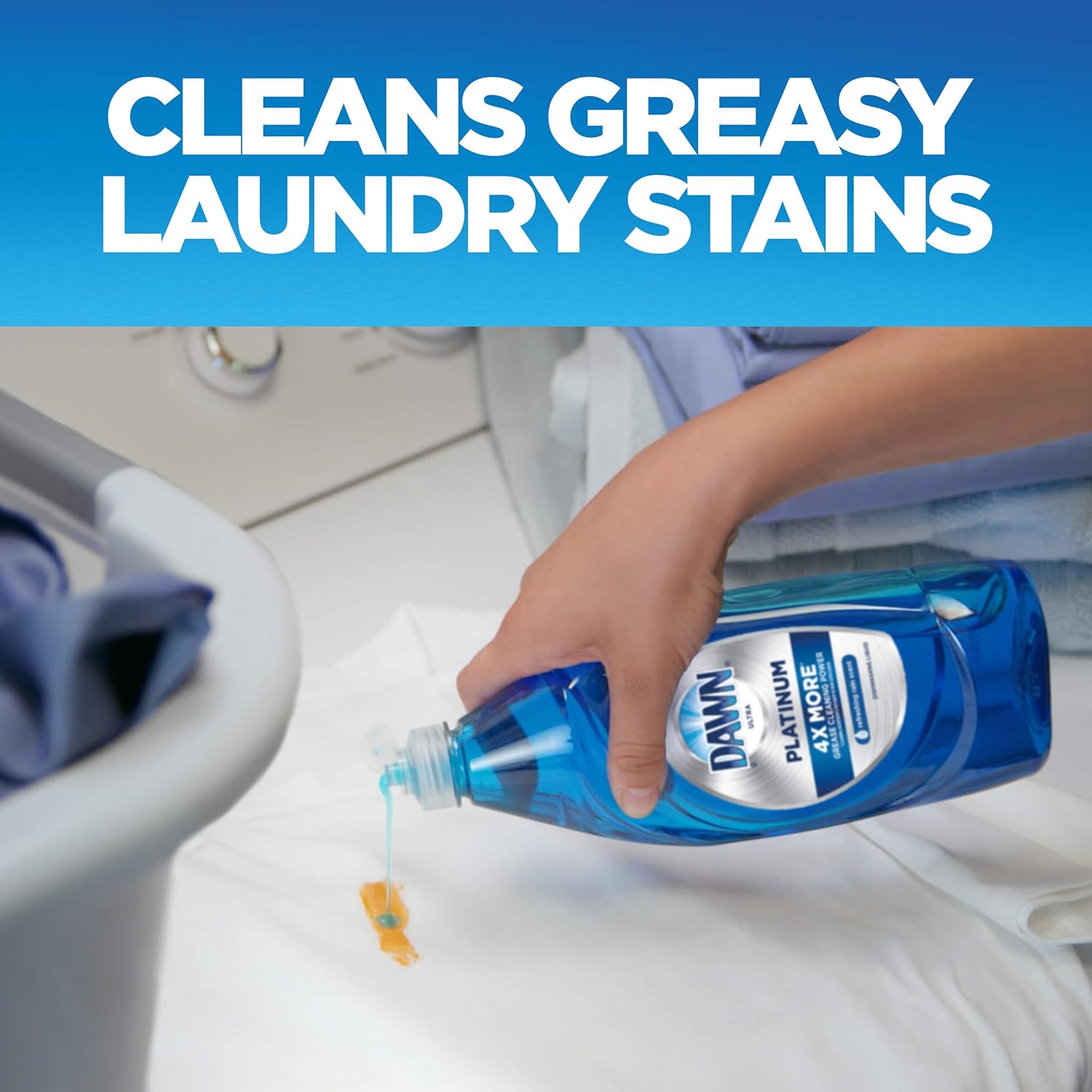 Dawn Platinum Dishwashing Liquid Dish Soap, Refreshing Rain Scent, 32.7 fl oz