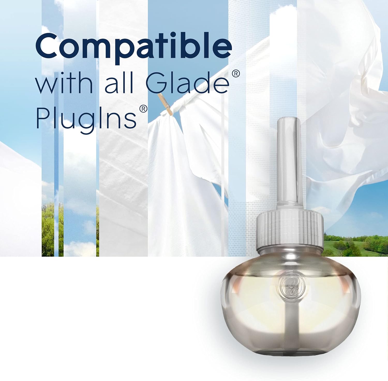 Glade PlugIns Refills Air Freshener, Scented and Essential Oils for Home and Bathroom, Apple Cinnamon, 3.35 Fl Oz, 5 Count