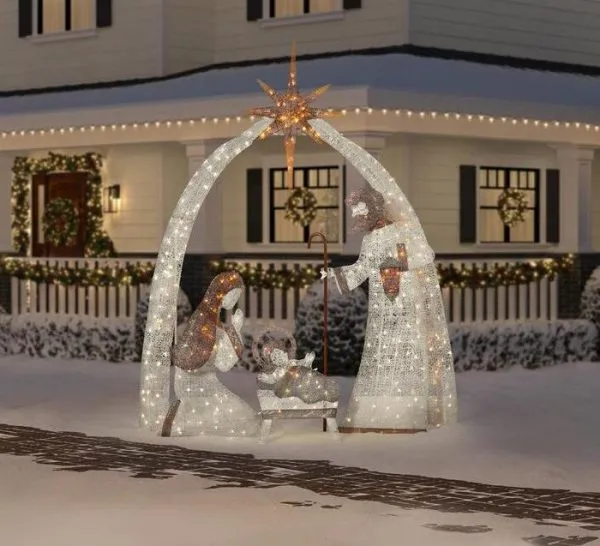 Christmas-10 ft led giant nativity scene