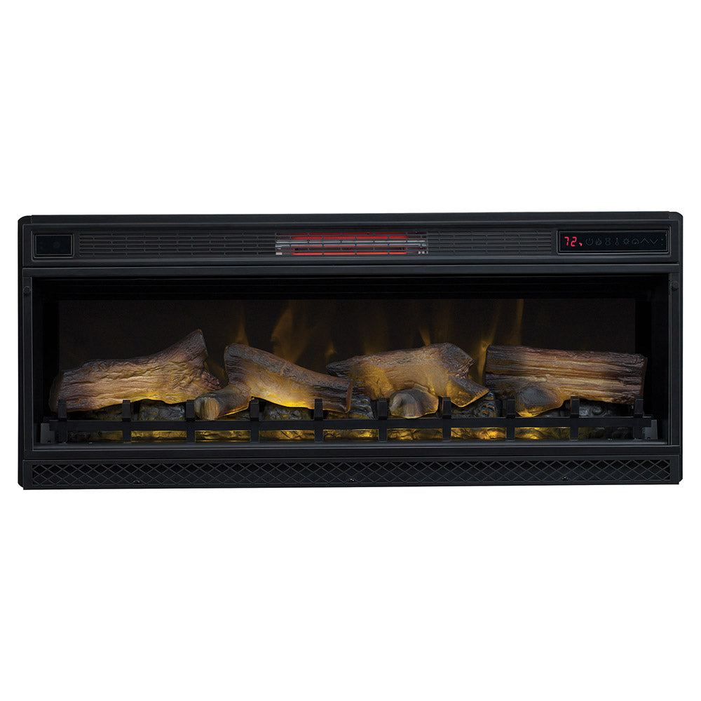 Heathrow 76-in Electric Fireplace TV Stand with Speakers in Tifton Oak