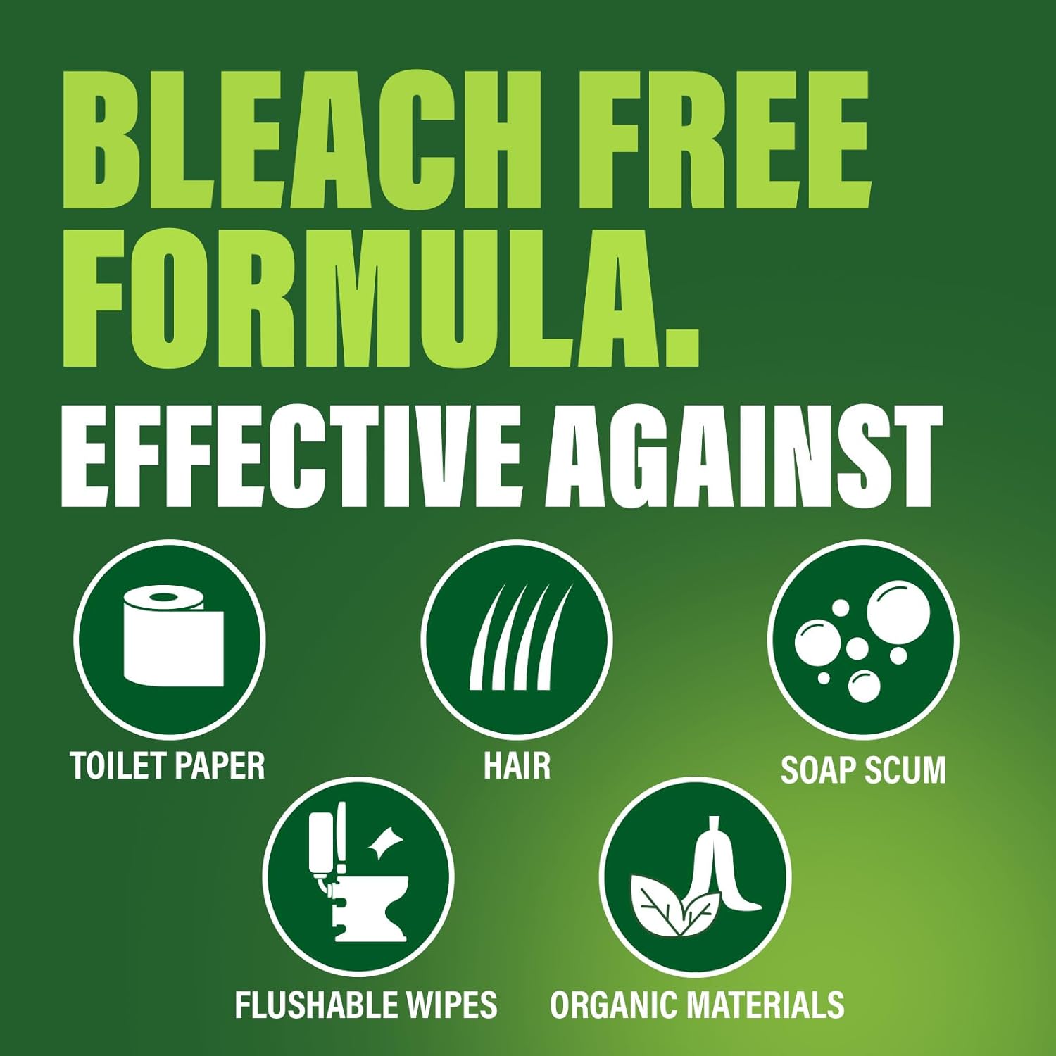 Green Gobbler Drain Clog Remover & Drain Cleaner Powder | 20+ Treatments | Drain Maintenance Breaks Down Grease, Paper, Fat & Oil | Septic Safe