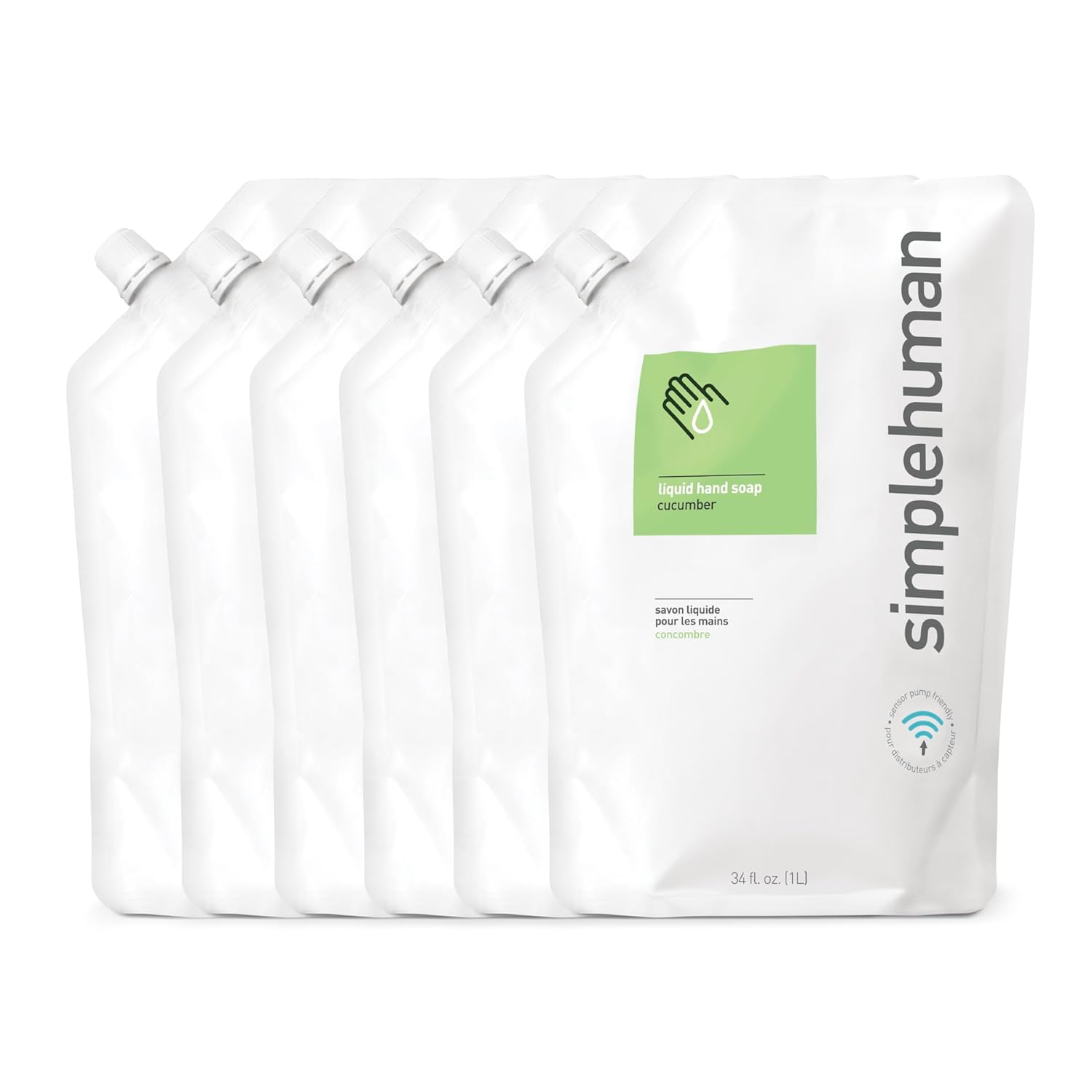 simplehuman Lavender Moisturizing Liquid Hand Soap Refill Pouch, 34 Fl. Oz.
