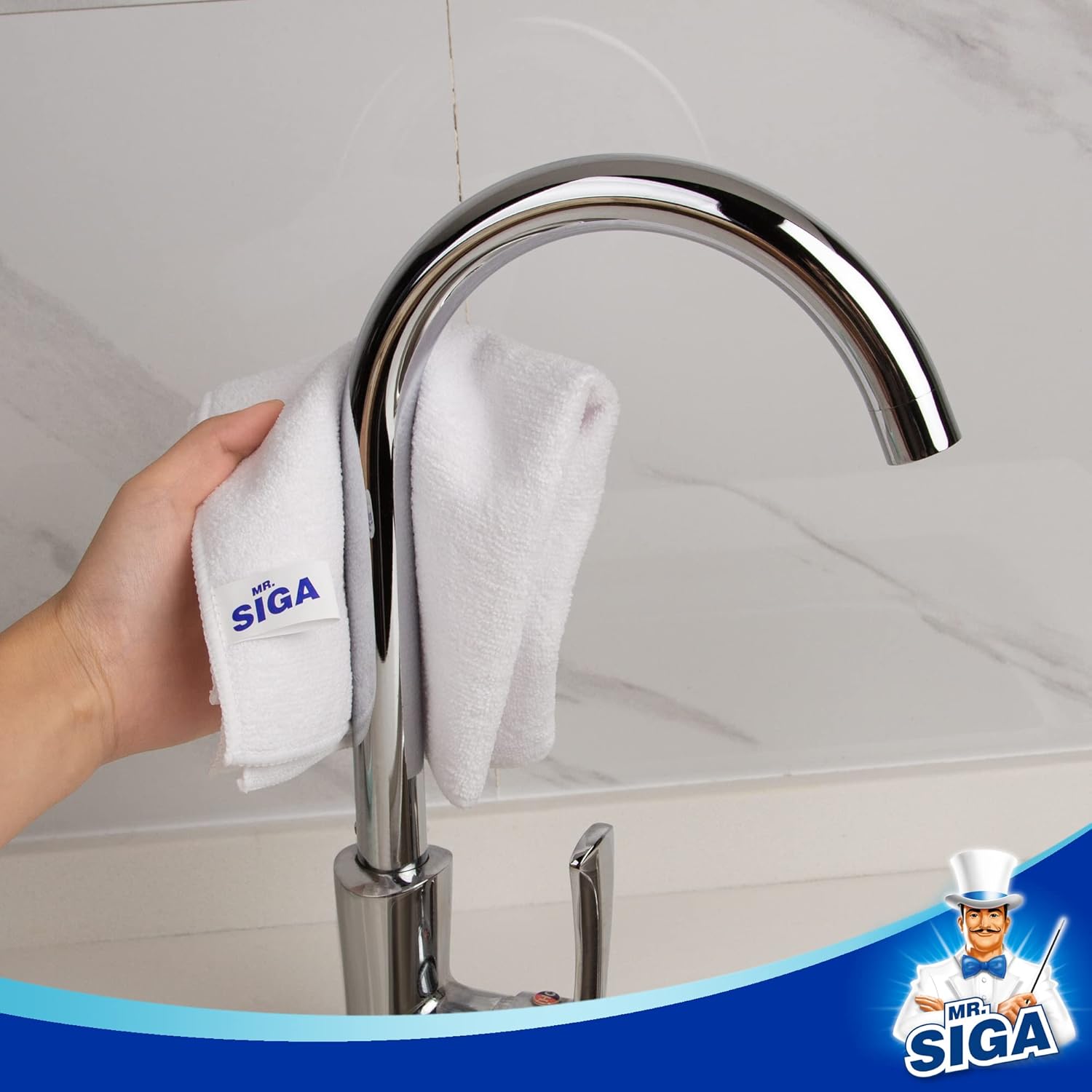 MR.SIGA Microfiber Cleaning Cloth,Pack of 12,Size:12.6
