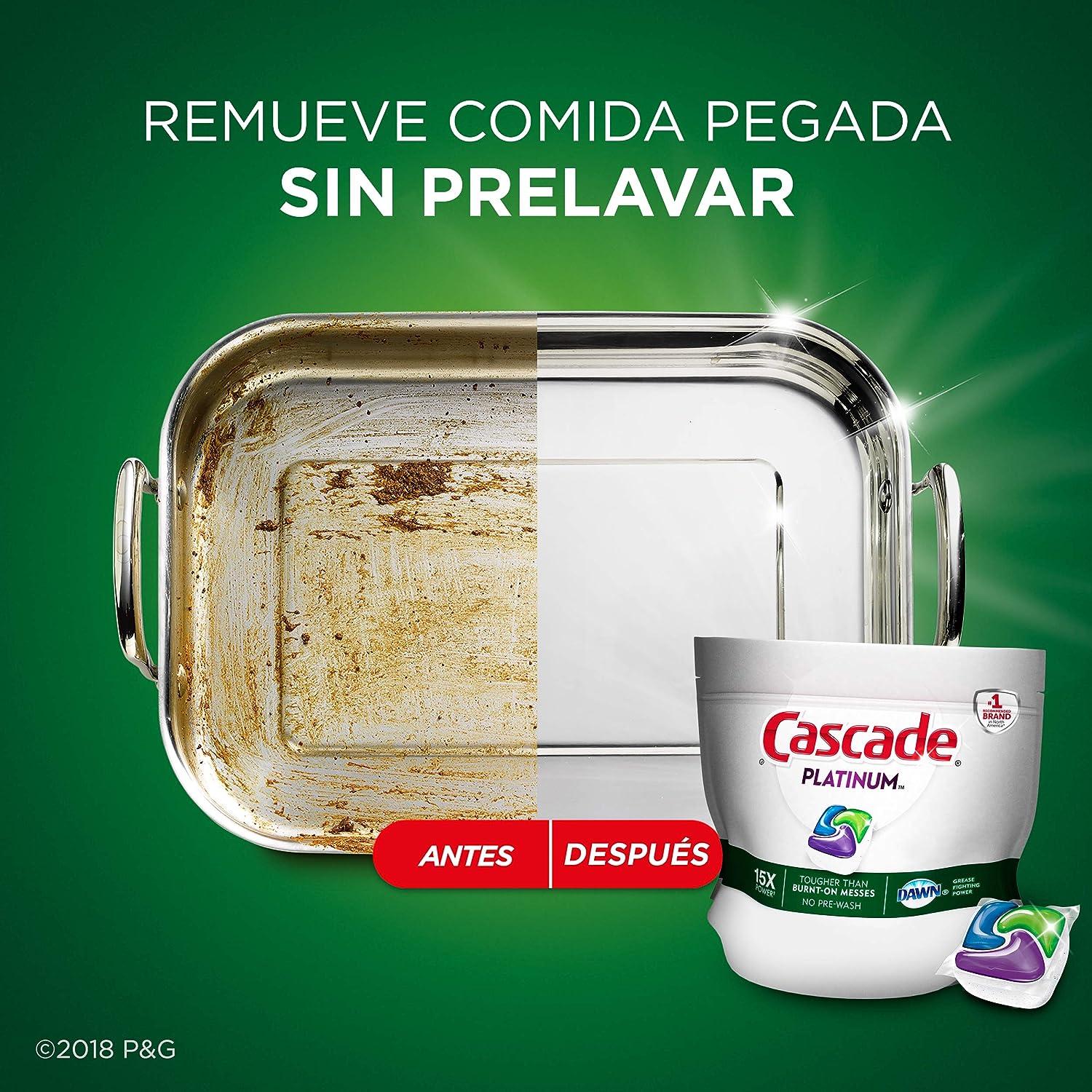 Cascade Platinum Dishwasher Pods, Dishwasher Detergent, Dishwasher Pod, Dishwasher Soap Pod, Actionpacs Dish Washing Pod, Lemon, 62 Count Dishwasher Detergent Pods