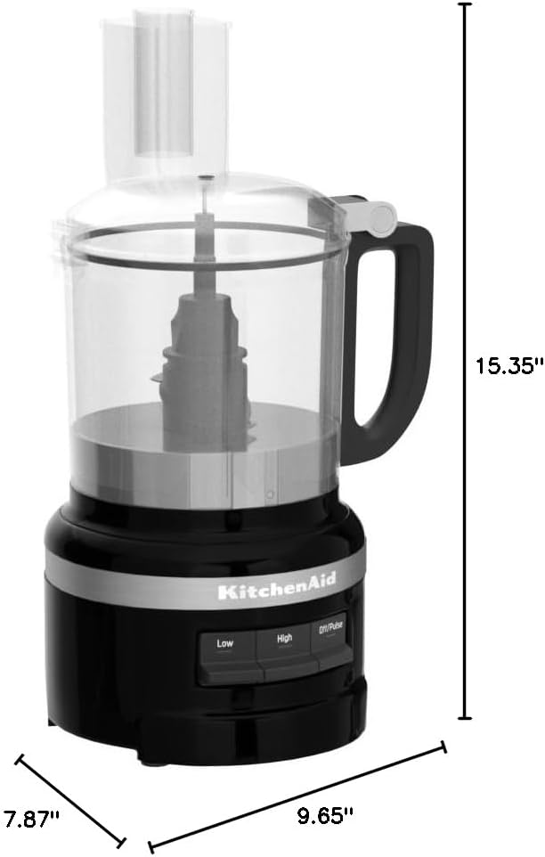 KitchenAid KFP0718CU Food Processor, 7 Cup, Contour Silver