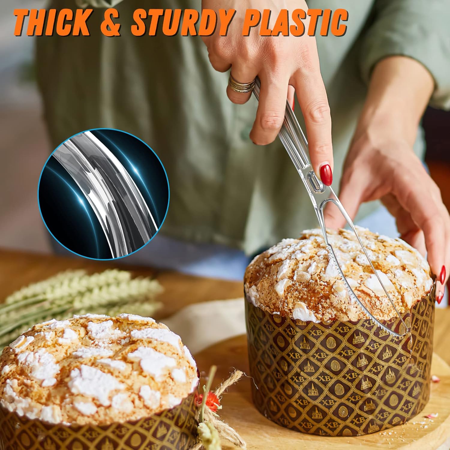 360 Count Plastic Silver Ware Heavy Duty, 120 Forks, 120 Spoons, 120 Knives, Heat Resistant & BPA Free Disposable SilverWare, Disposable Cutlery set, Premium Clear Utencils for Party Supply