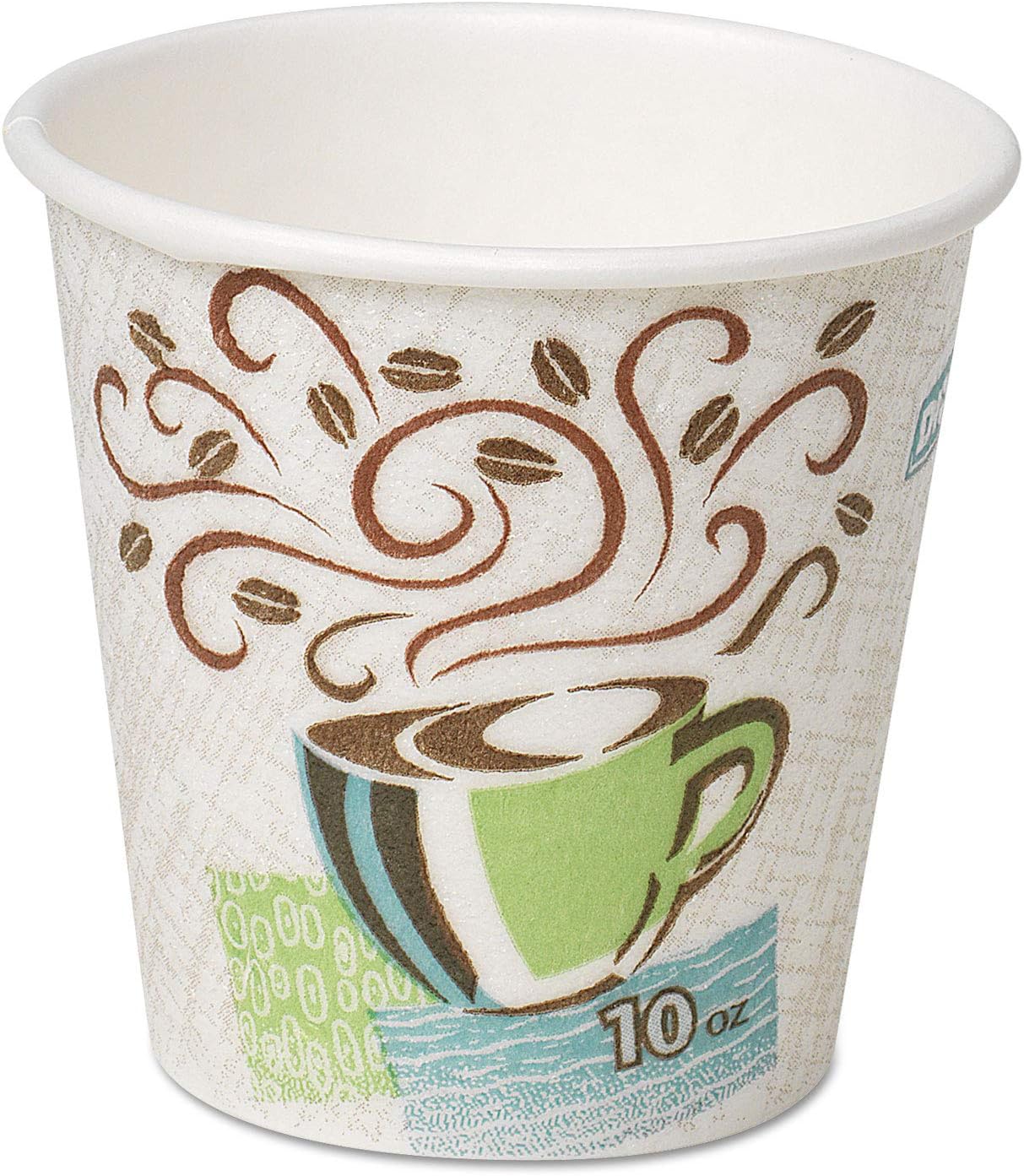 Dixie PerfecTouch 12 Oz Insulated Paper Hot Coffee Cup by GP PRO (Georgia-Pacific); Coffee Haze; 5342DX; 500 Count (25 Cups Per Sleeve; 20 Sleeves Per Case)