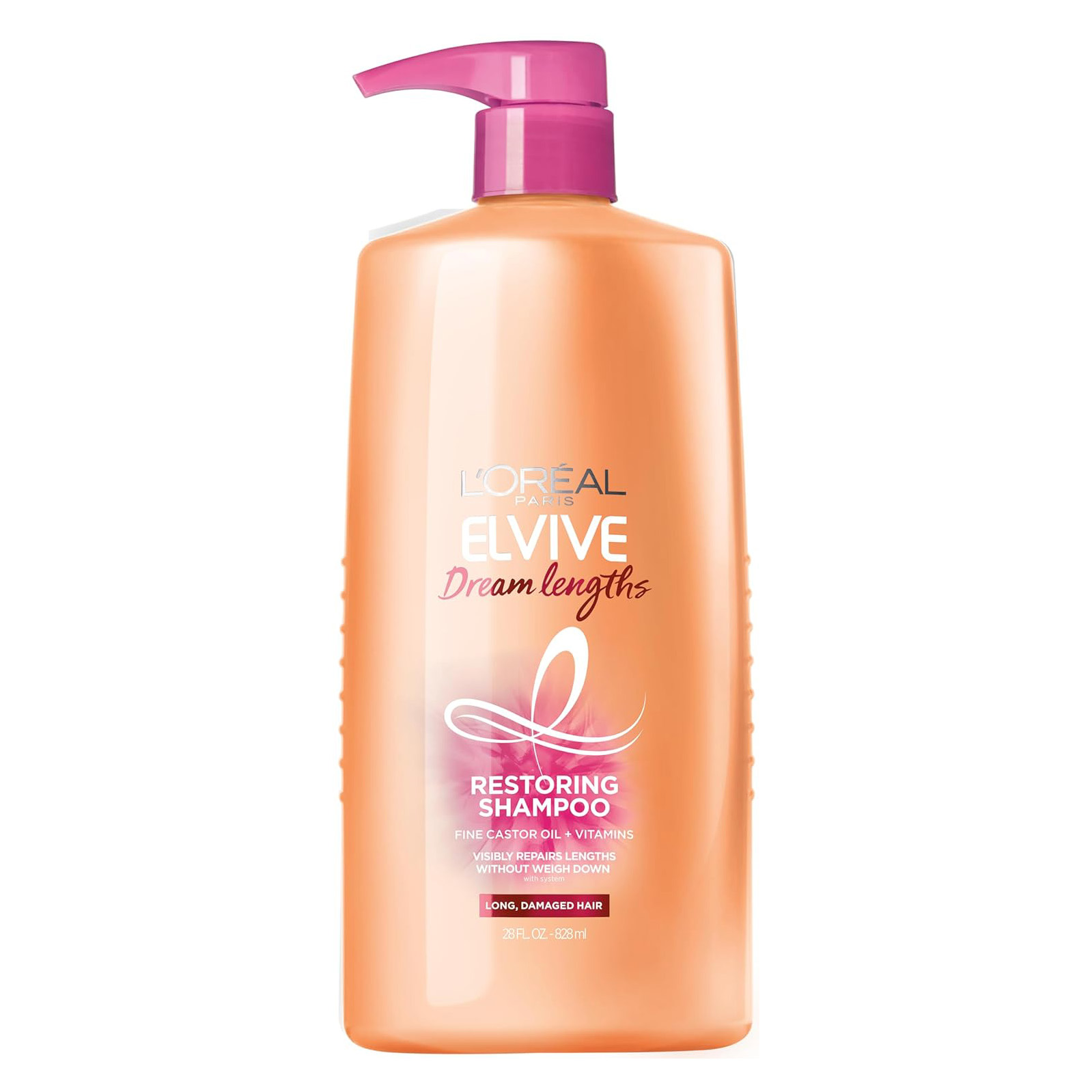 L'Oreal Paris Elvive Dream Lengths Shampoo and Conditioner Kit, Paraben Free, 1 kit