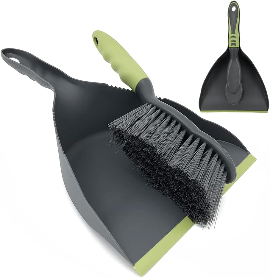 Dust pan Broom - Dust Pans with Brush,Hand Broom and Dustpan Set,Dustpan and Brush Set,Handheld Dustpan are Used to Clean Kitchens, Floors, Tables, Animal Cages.