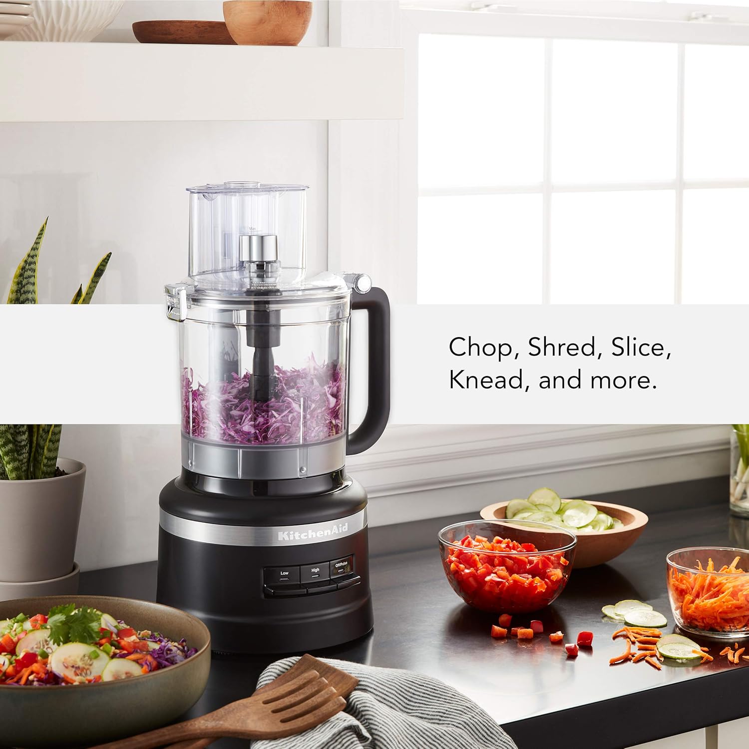 KitchenAid KFP0718CU Food Processor, 7 Cup, Contour Silver