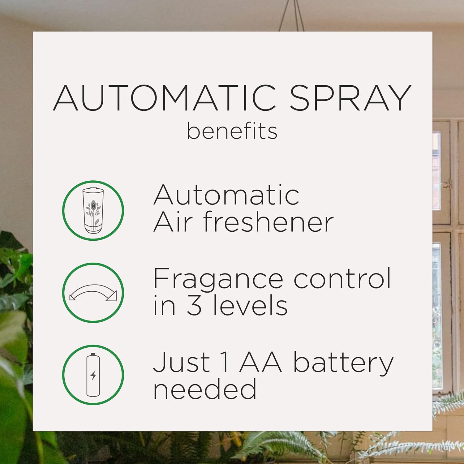 Air Wick Automatic Air Freshener Spray Refill, 2ct, Fresh Waters, Odor Neutralization, Essential Oils