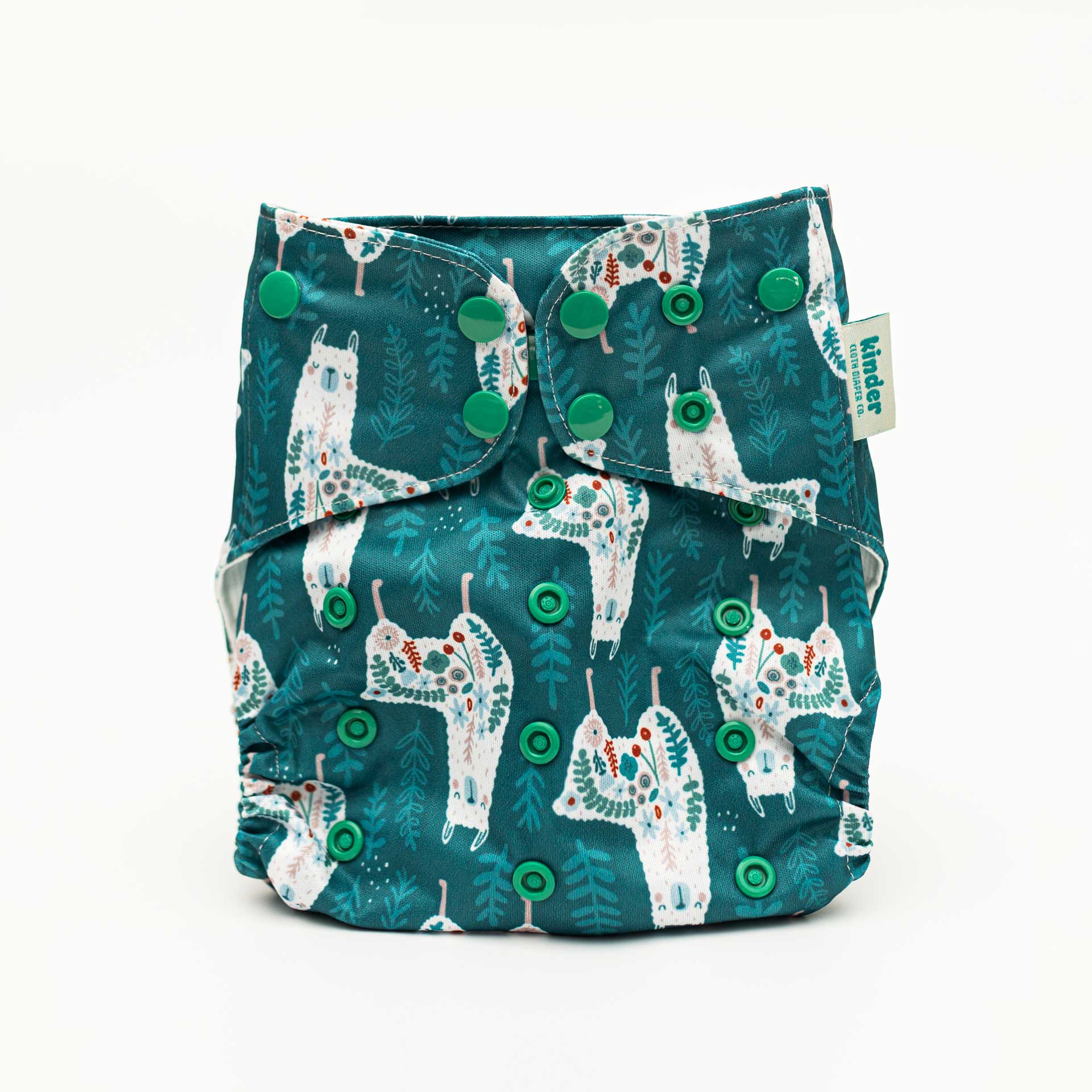 Kinder Cloth Diaper Co. Patterned Basics Pocket Cloth Diaper with Athletic Wicking Jersey