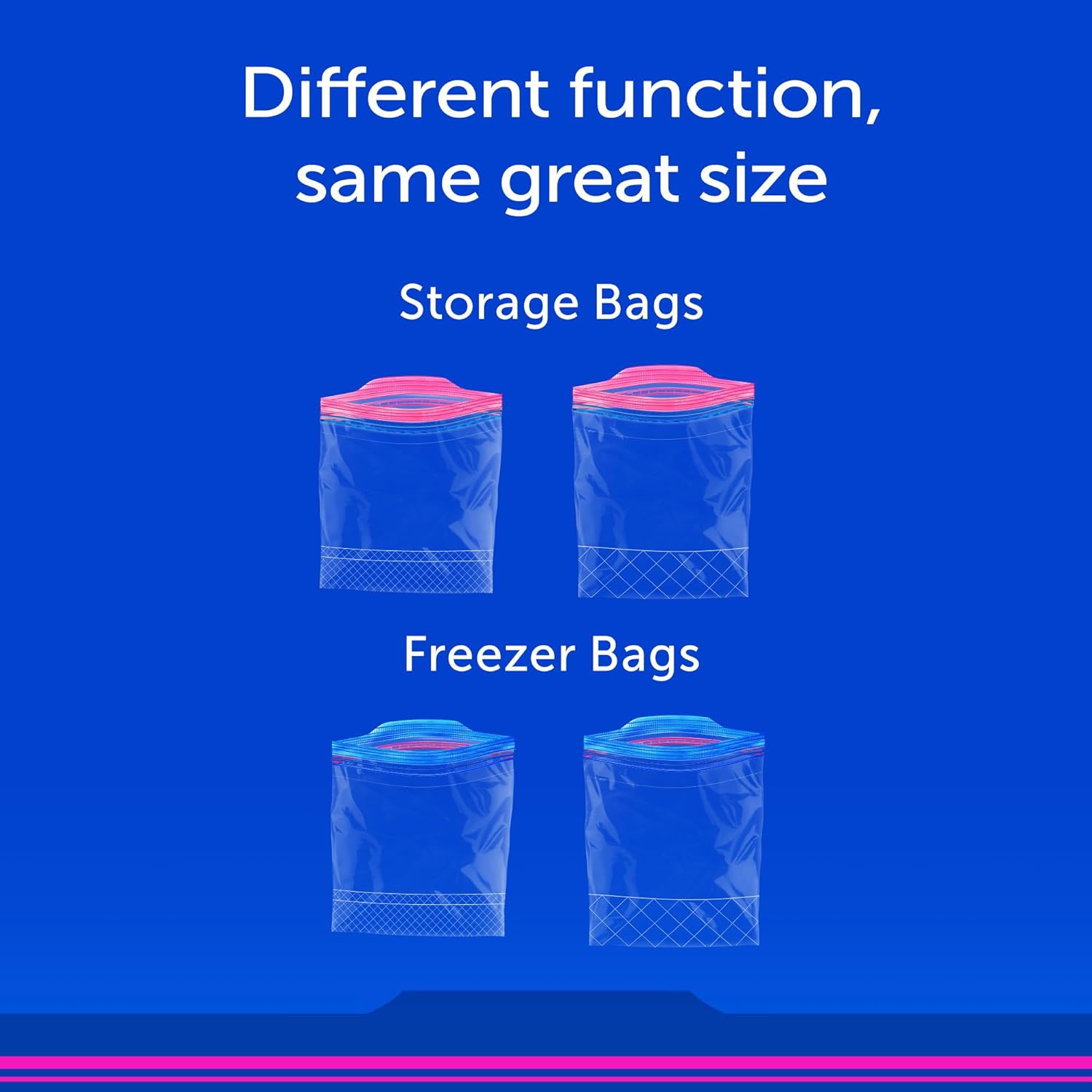 Ziploc Gallon Food Storage Bags, Stay Open Design with Stand-Up Bottom, Easy to Fill, 75 Count