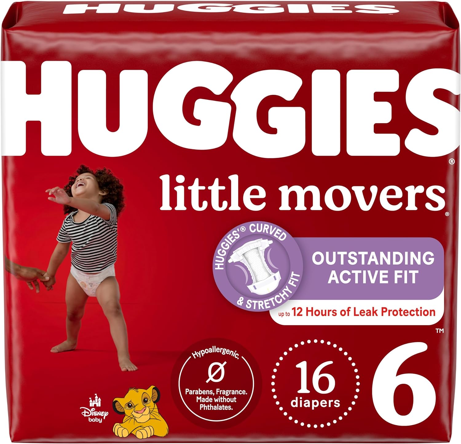 Huggies Size 5 Diapers, Little Movers Baby Diapers, Size 5 (27+ lbs), 120 Count (2 Packs of 60)