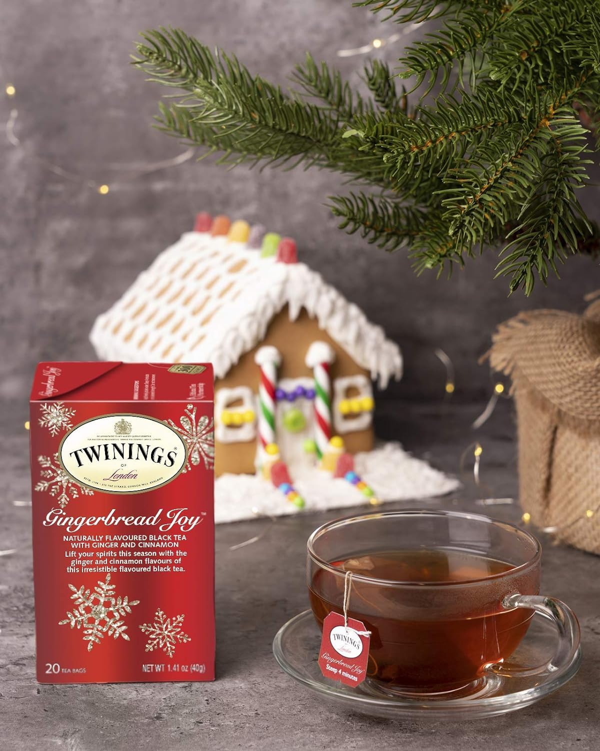 Twinings English Breakfast Black Tea Individually Wrapped Bags, 100 Count (Pack of 1), Smooth, Flavourful, and Robust, Caffeinated, Enjoy Hot or Iced | Packaging May Vary
