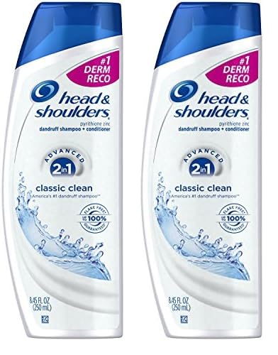 Head and Shoulders Classic Clean 2-in-1 Anti-Dandruff Shampoo + Conditioner 8.45 Fl Oz