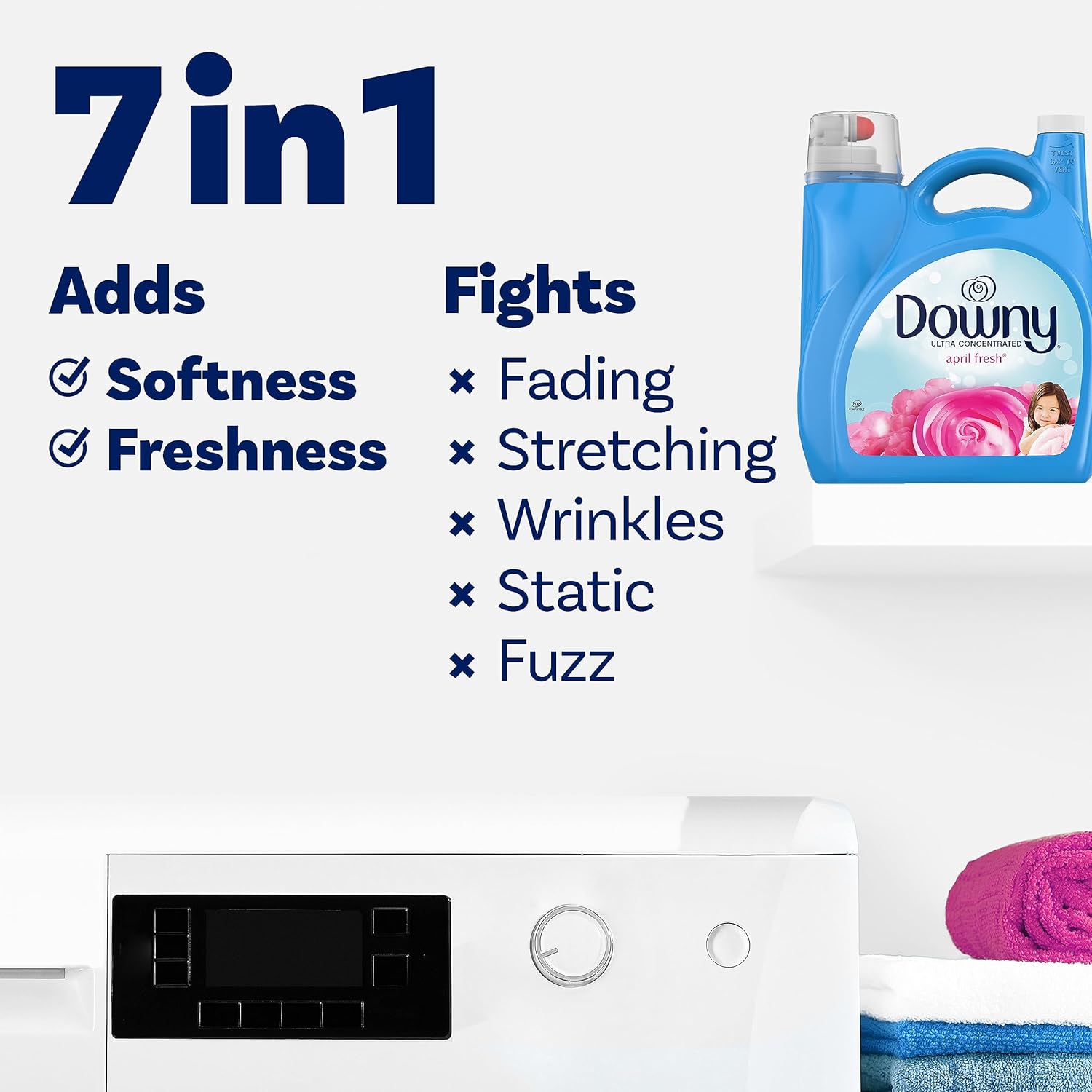 Downy April Fresh Liquid Fabric Conditioner (Fabric Softener), 10 FL OZ