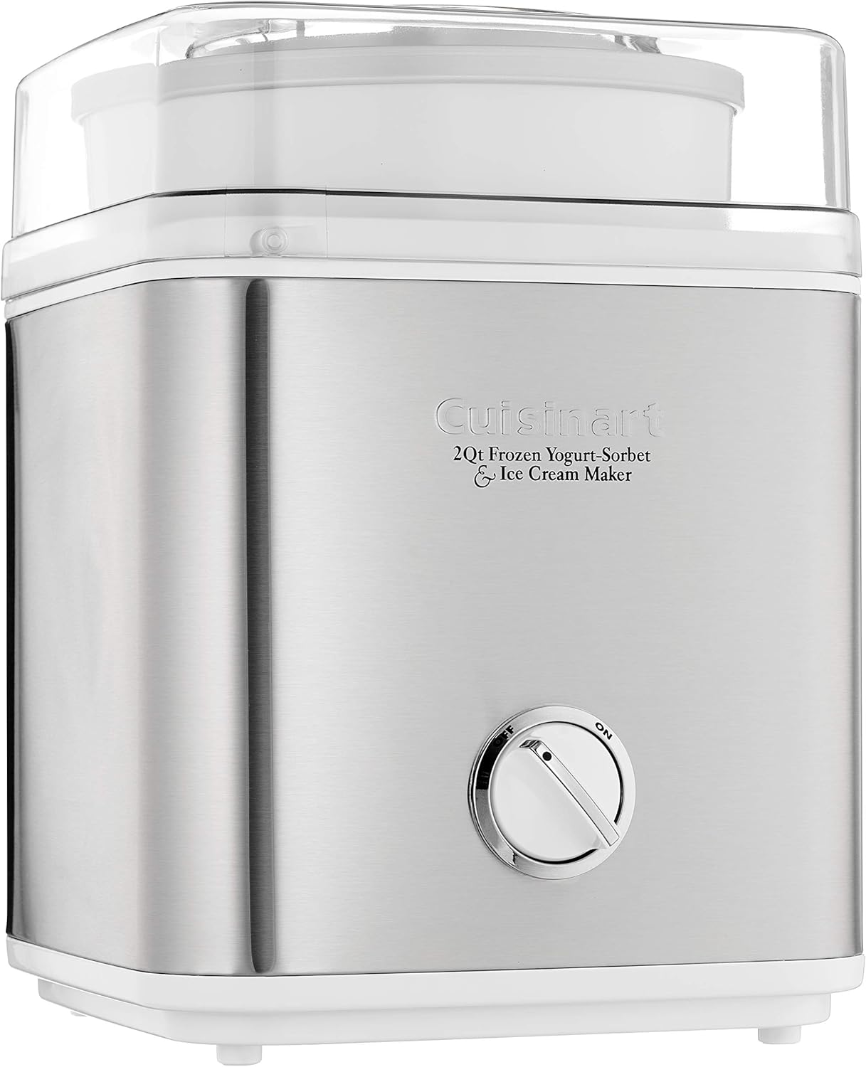 CUISINART Ice Cream Maker, Ice Cream and Frozen Yogurt Machine, 2-Qt. Double-Insulated Freezer Bowl, Silver, ICE30BCP1