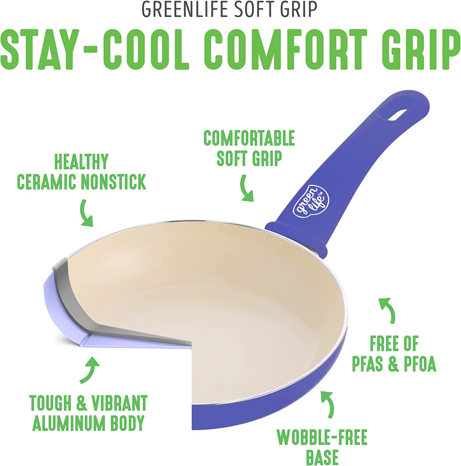 Ceramic non-stick 12-piece pan set