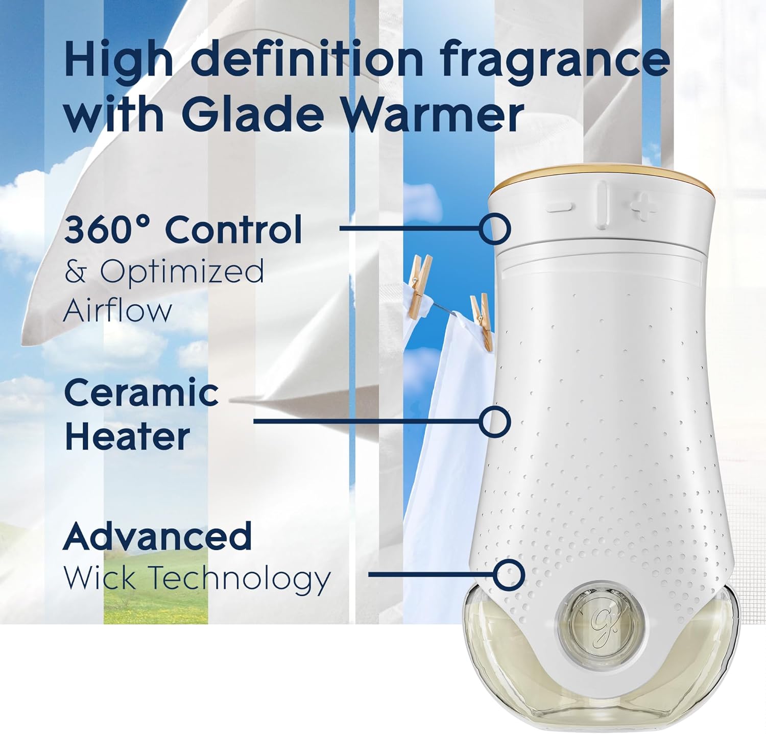Glade PlugIns Refills Air Freshener, Scented and Essential Oils for Home and Bathroom, Apple Cinnamon, 3.35 Fl Oz, 5 Count