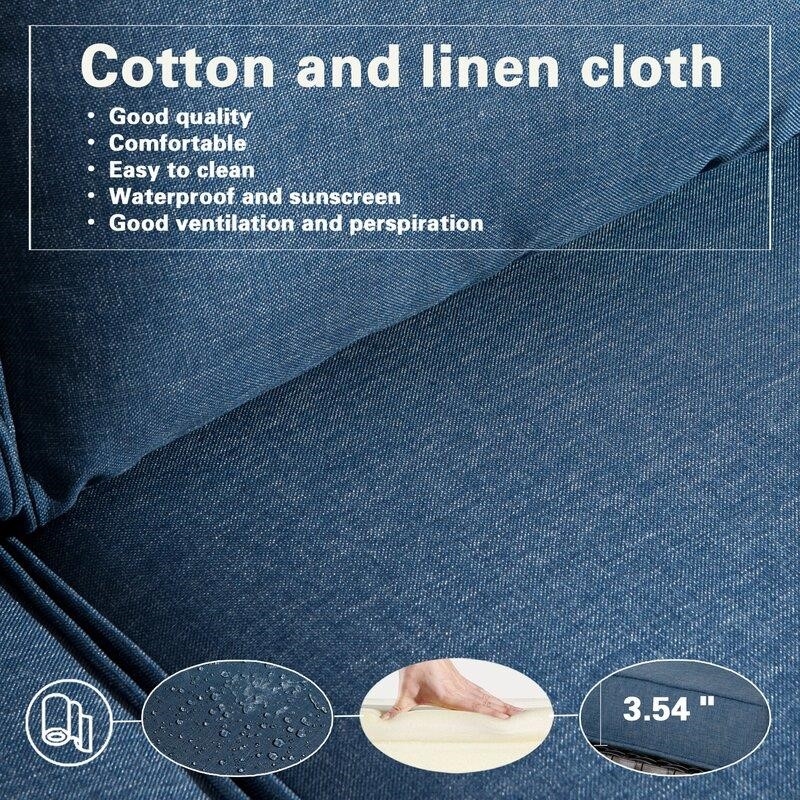 Harshil 6 Piece Rattan Sofa Seating Group with Cushions