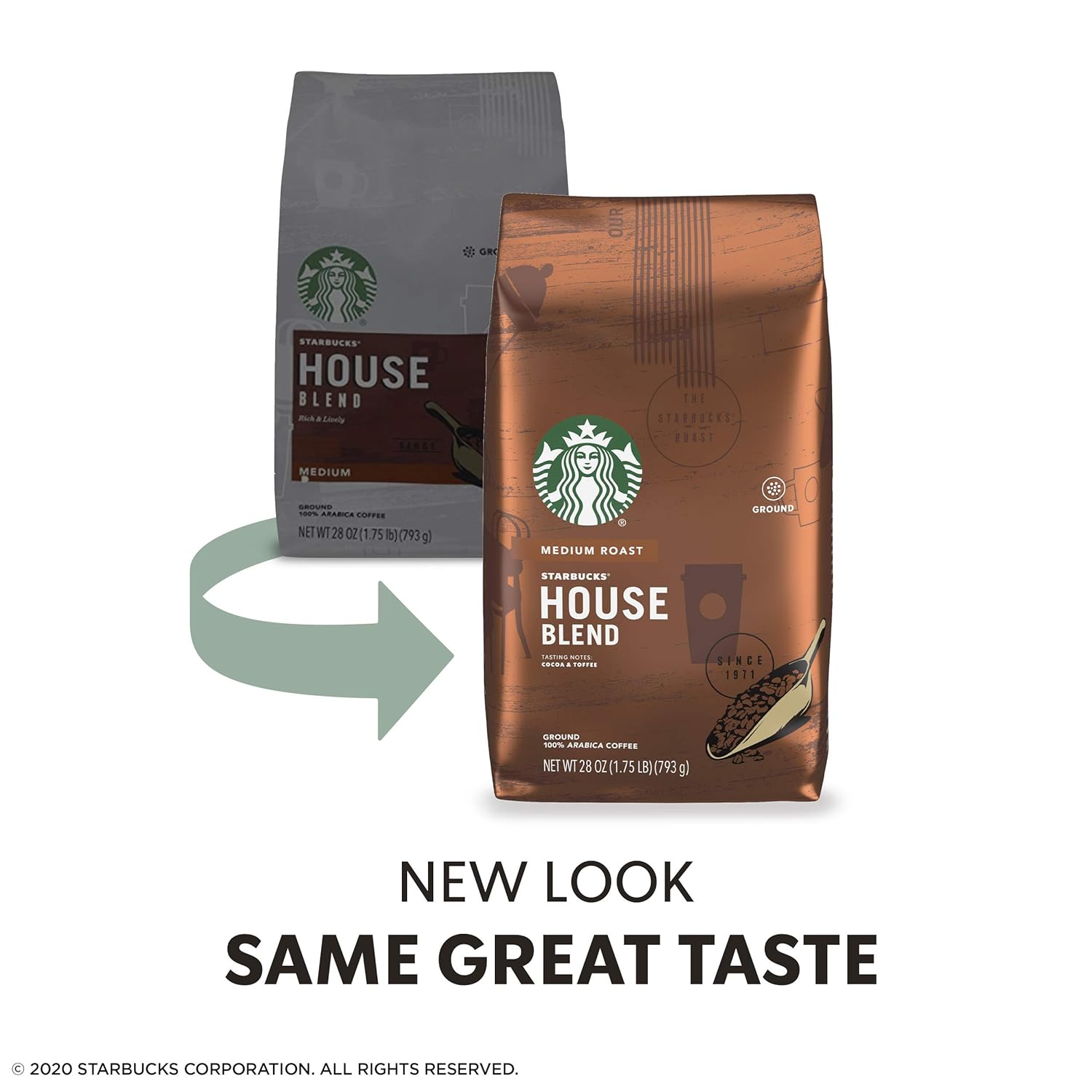 Starbucks Ground Coffee, Medium Roast Coffee, Pike Place Roast, 100% Arabica, 1 Bag (28 Oz)