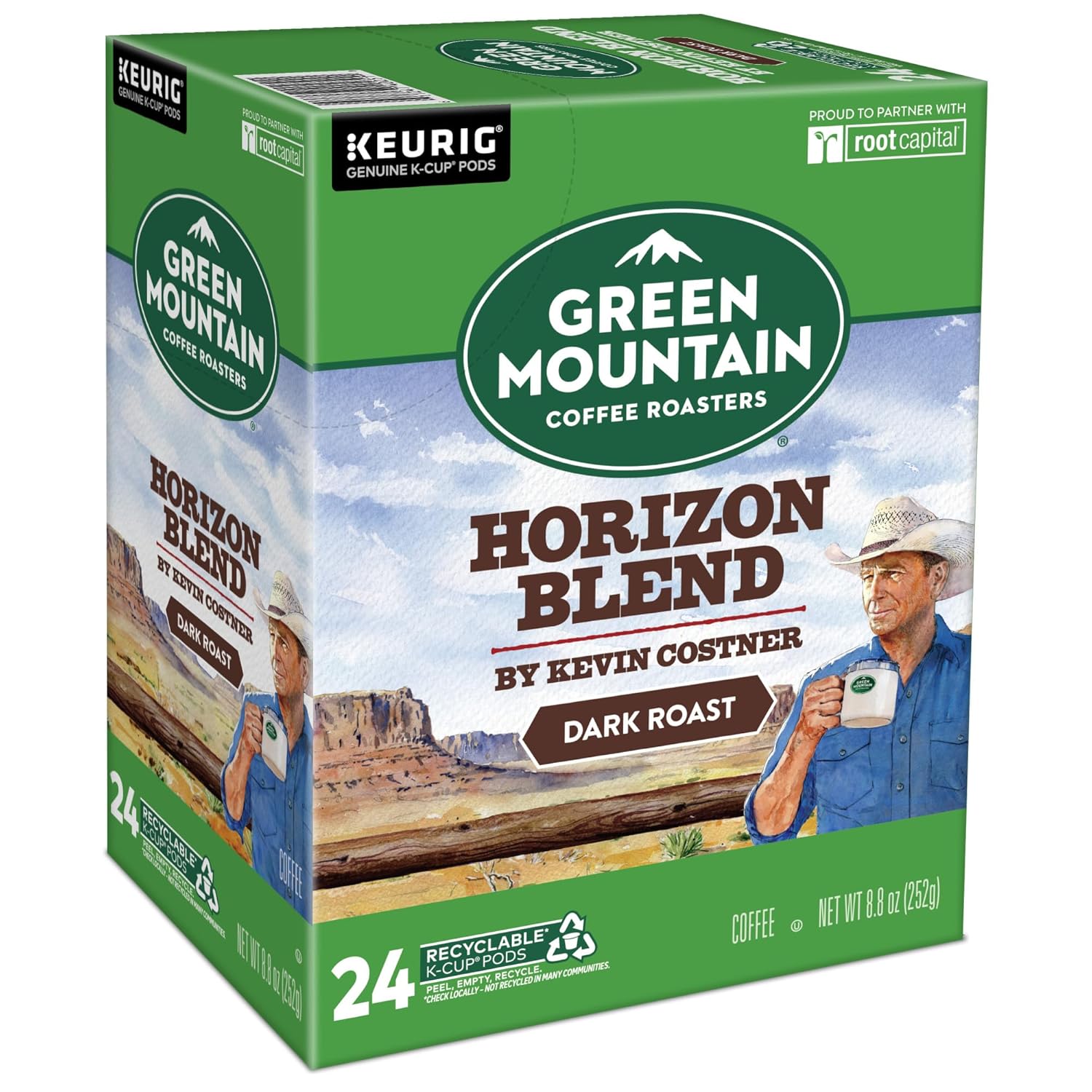 Green Mountain Coffee Roasters Dark Magic Keurig Single-Serve K-Cup Pods, Dark Roast Coffee, 72 Count (6 Packs of 12)