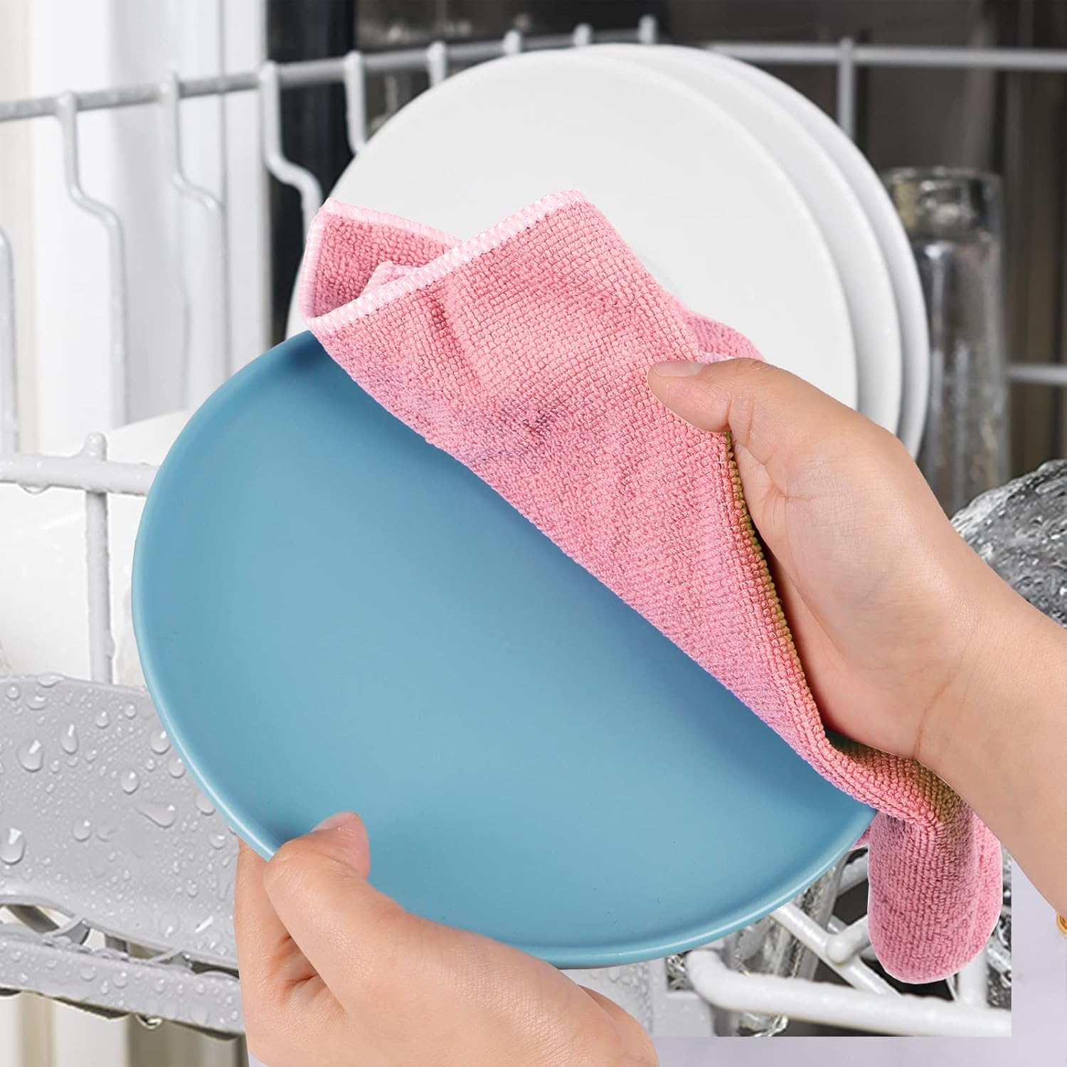 6Pcs Steel Wool Scrubbers - Flexible Scrubber Pads for Cleaning Dishes, Pots, Pans, Grills and Sinks