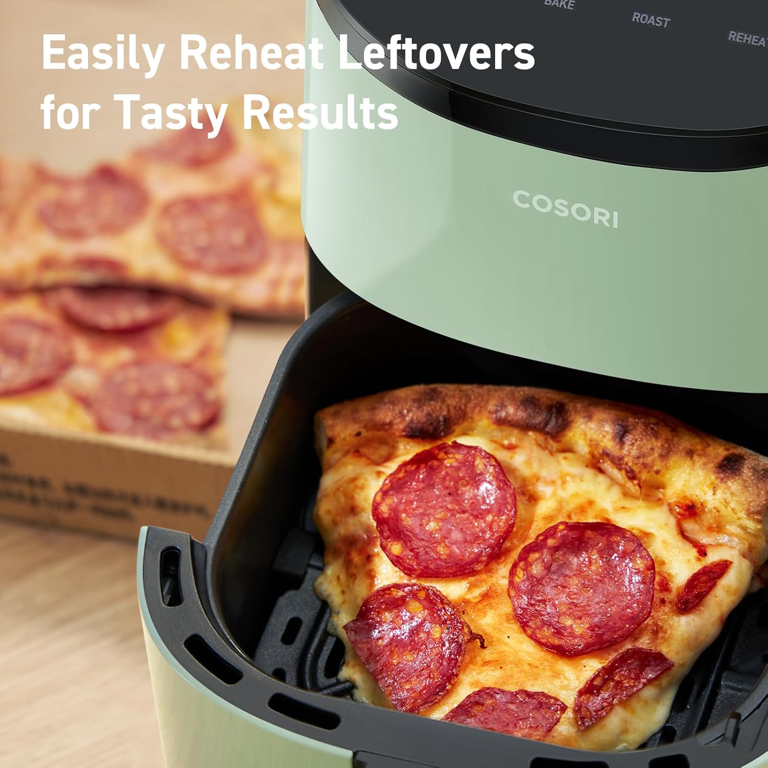 COSORI 2.1Qt Air Fryer, Small 4-in-1 Air Fryer Perfect for Simple Meals and Snack, Easy to Leftover Food to Crispy, 97% Less Oil, 30 In-App Recipes, Nonstick & Dishwasher Safe Basket