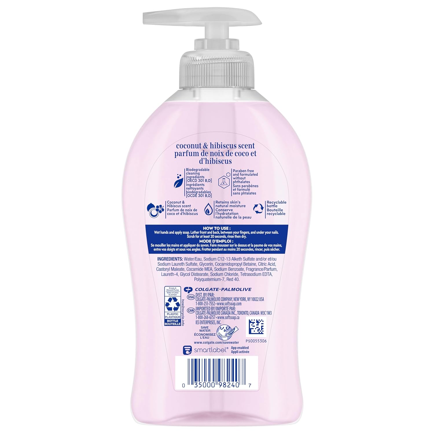 Softsoap Antibacterial Liquid Hand Soap, Fresh Citrus Scent Hand Soap, 11.25 Ounce, 6 Pack