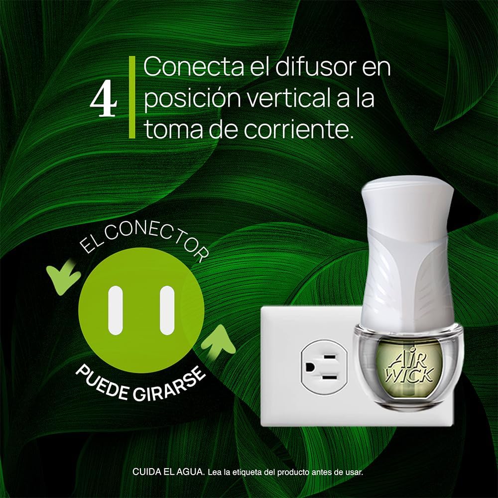 Air Wick Plug in Scented Oil Refill, 5ct, Fresh Linen, Essential Oils, Air Freshener