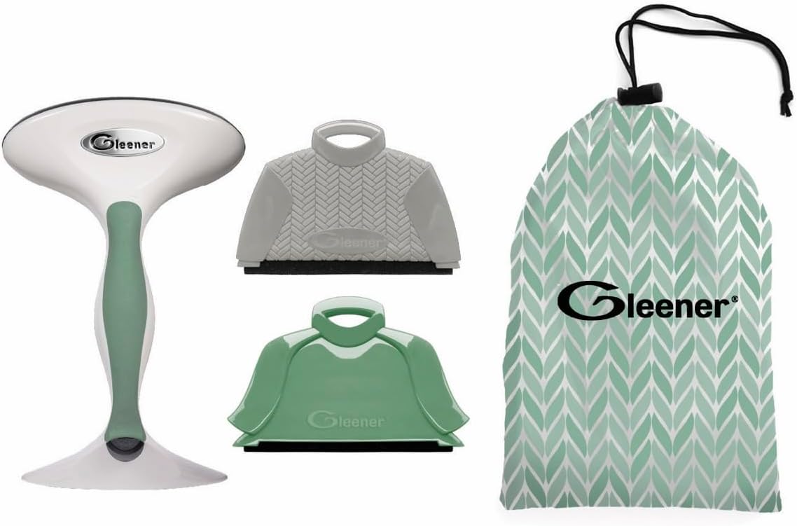 GLEENER Battery-Free Fabric Shaver & Lint Brush | Ultimate Fuzz Remover | Adjustable Depiller Lint Remover for Clothing & Furniture (Slate Blue)