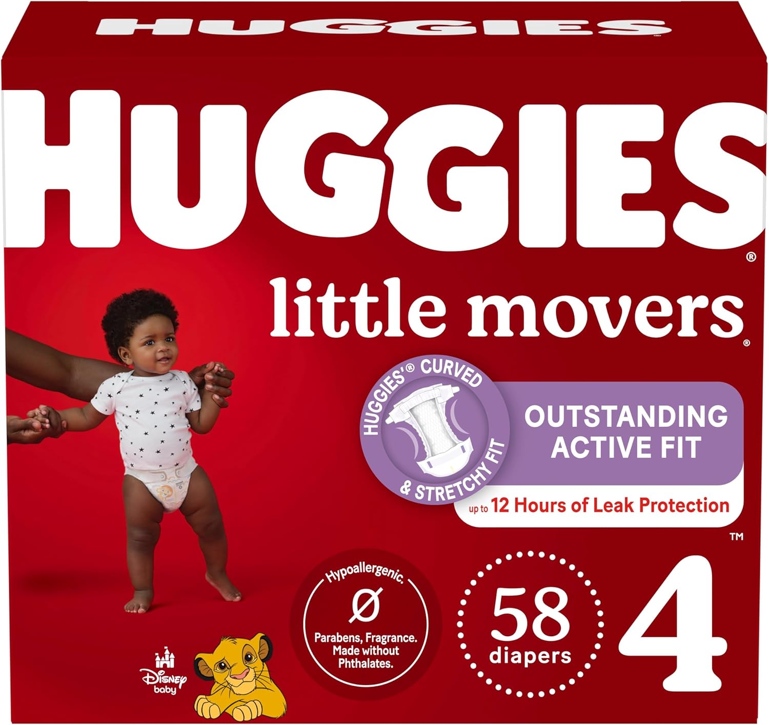 Huggies Size 5 Diapers, Little Movers Baby Diapers, Size 5 (27+ lbs), 120 Count (2 Packs of 60)