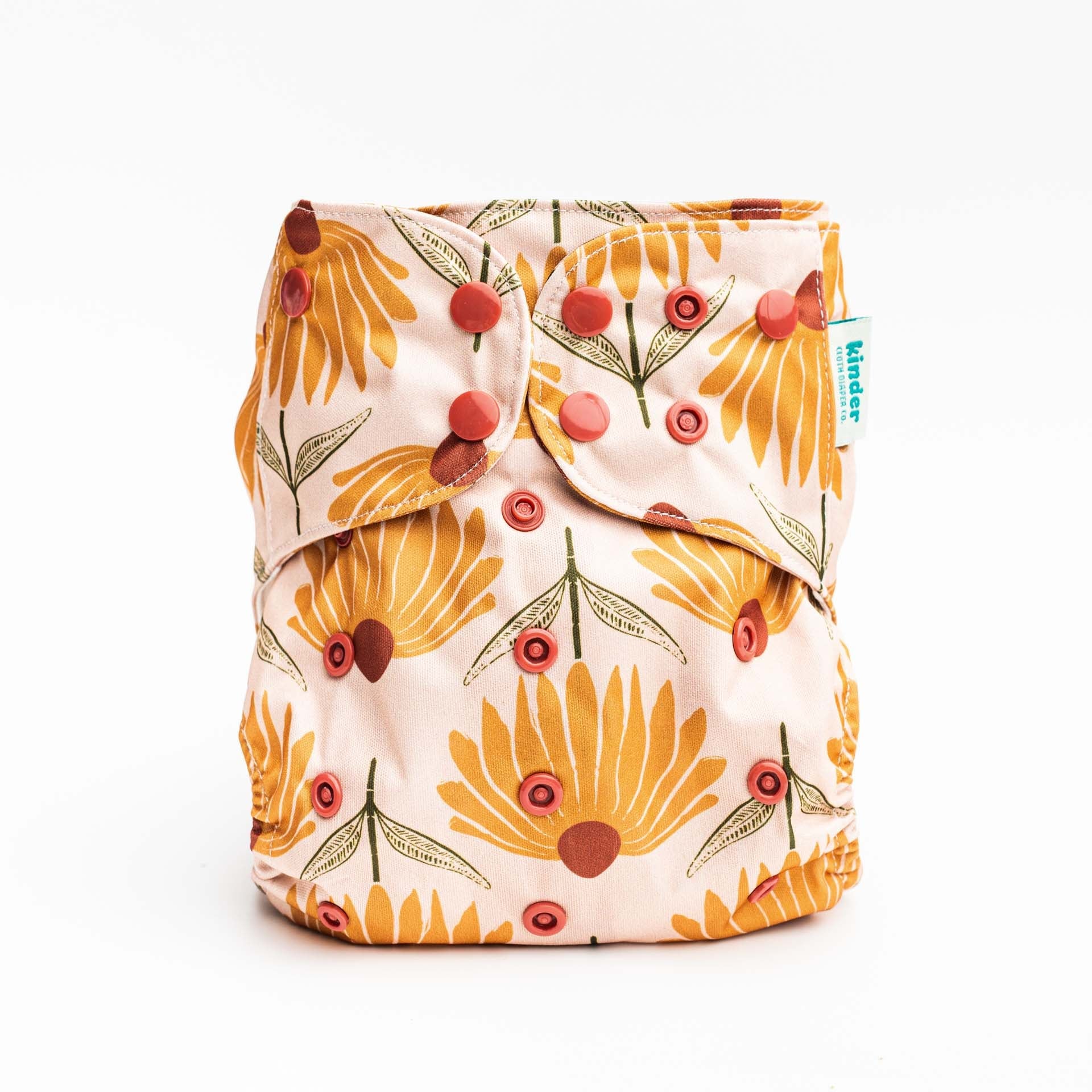 Kinder Cloth Diaper Co. Patterned Pocket Cloth Diaper with Athletic Wicking Jersey